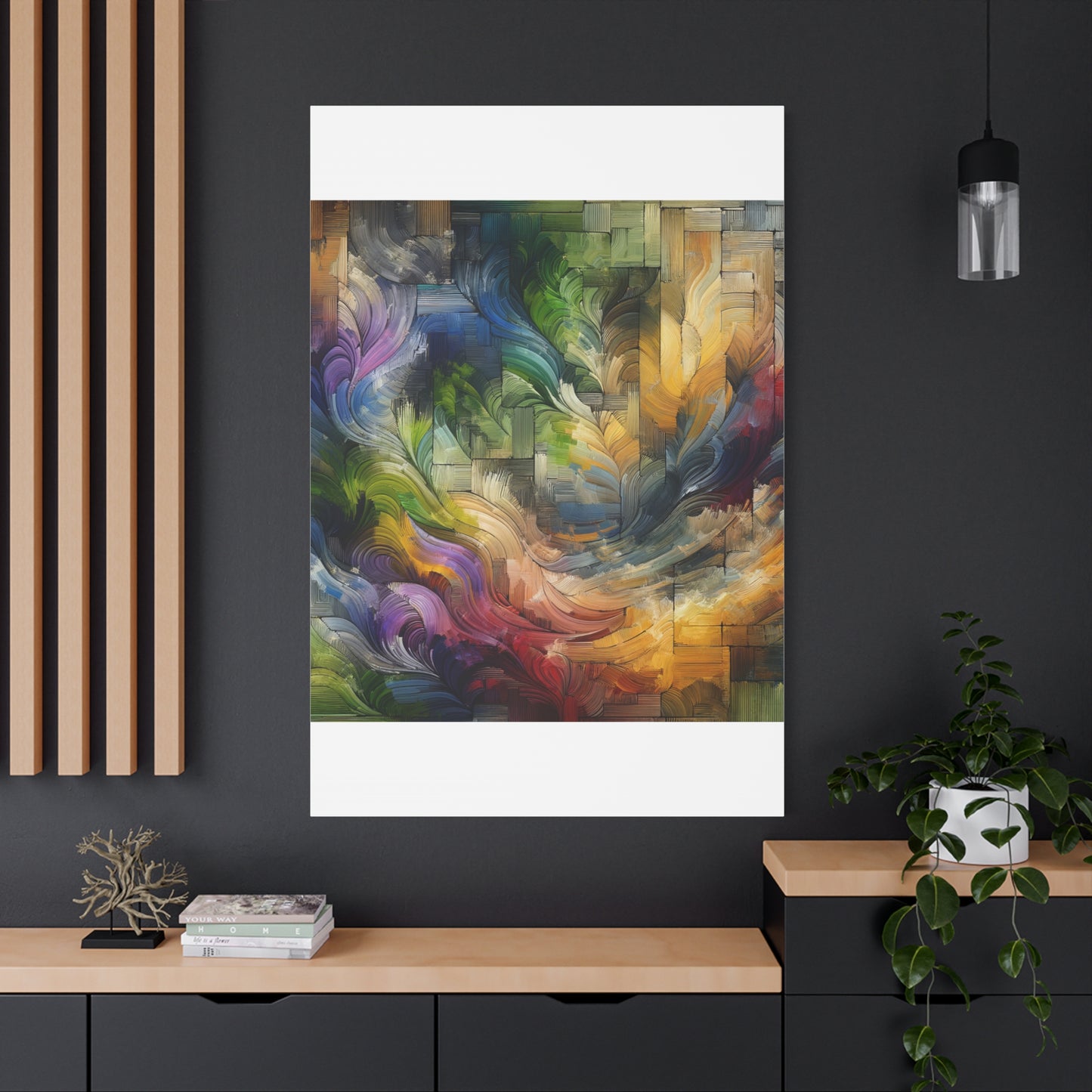 Colorful Abstract Swirls - Matte Canvas, Stretched, 1.25"