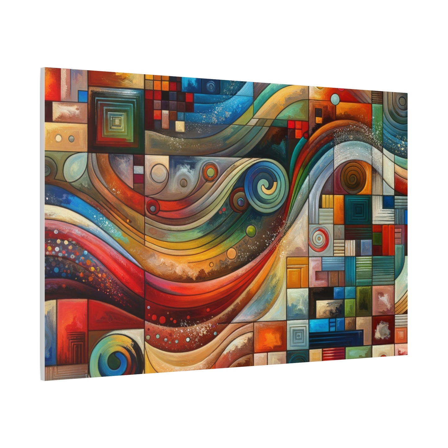 Abstract Geometric Wave - Matte Canvas, Stretched, 1.25"