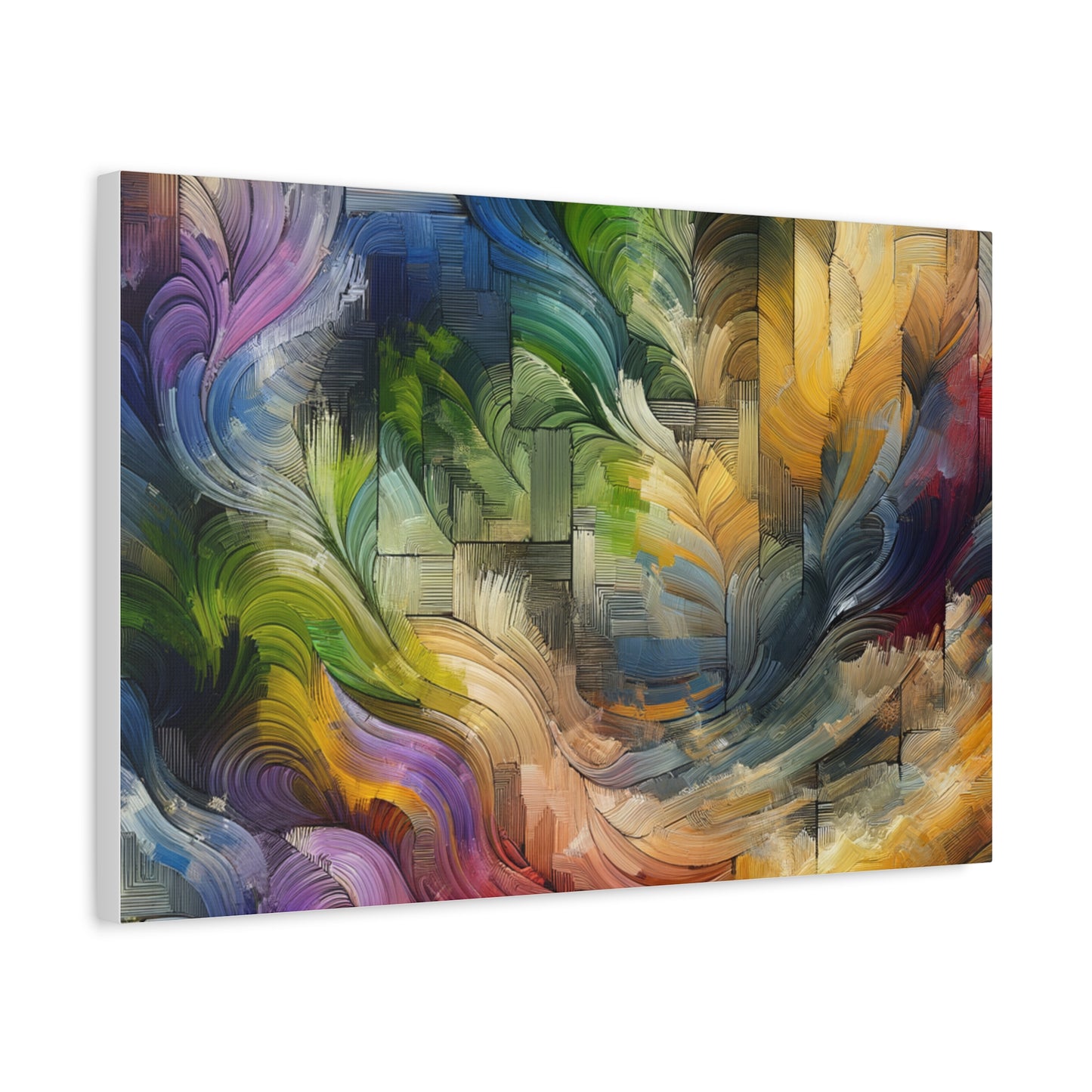 Colorful Abstract Swirls - Matte Canvas, Stretched, 1.25"