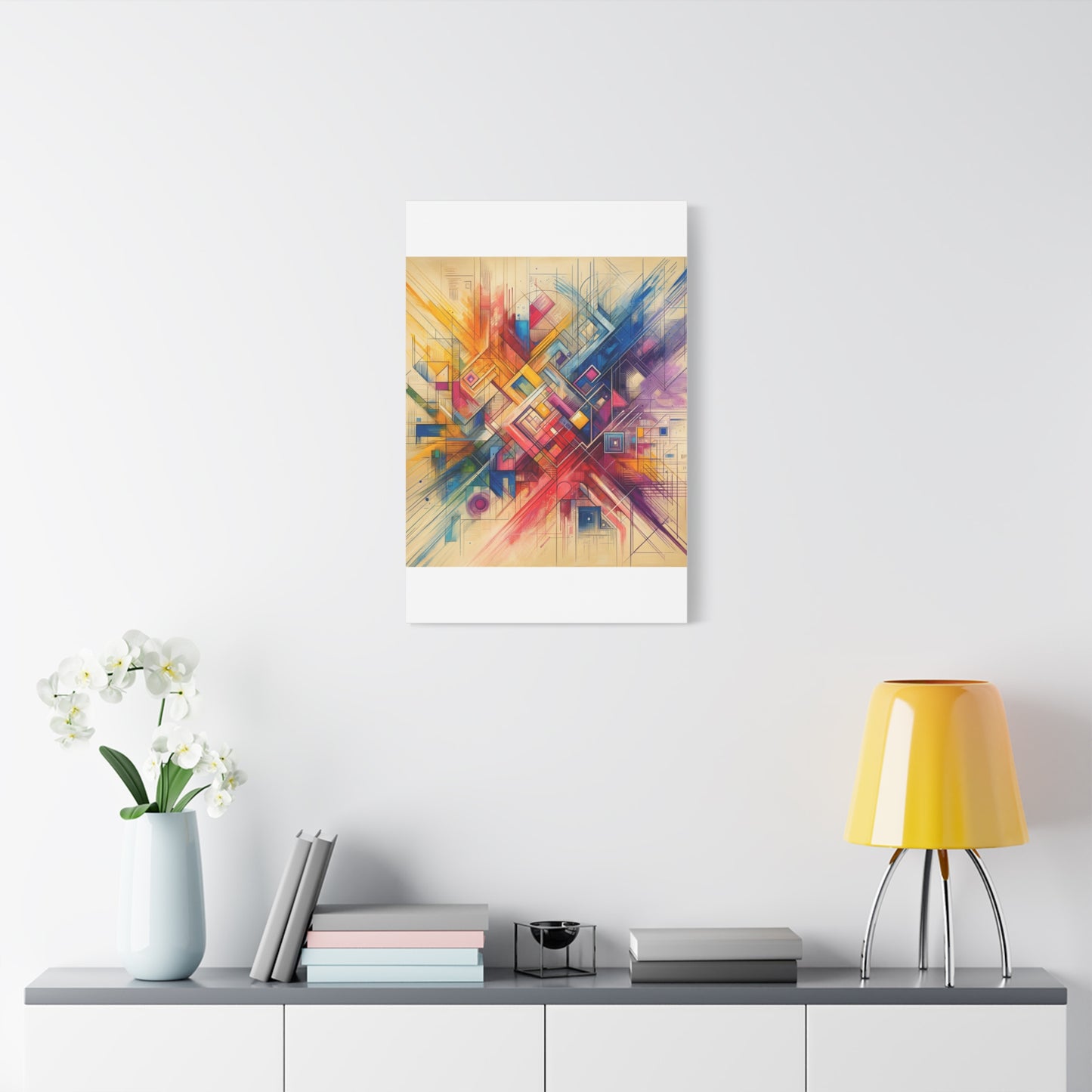 Abstract Geometric Fusion - Matte Canvas, Stretched, 1.25"