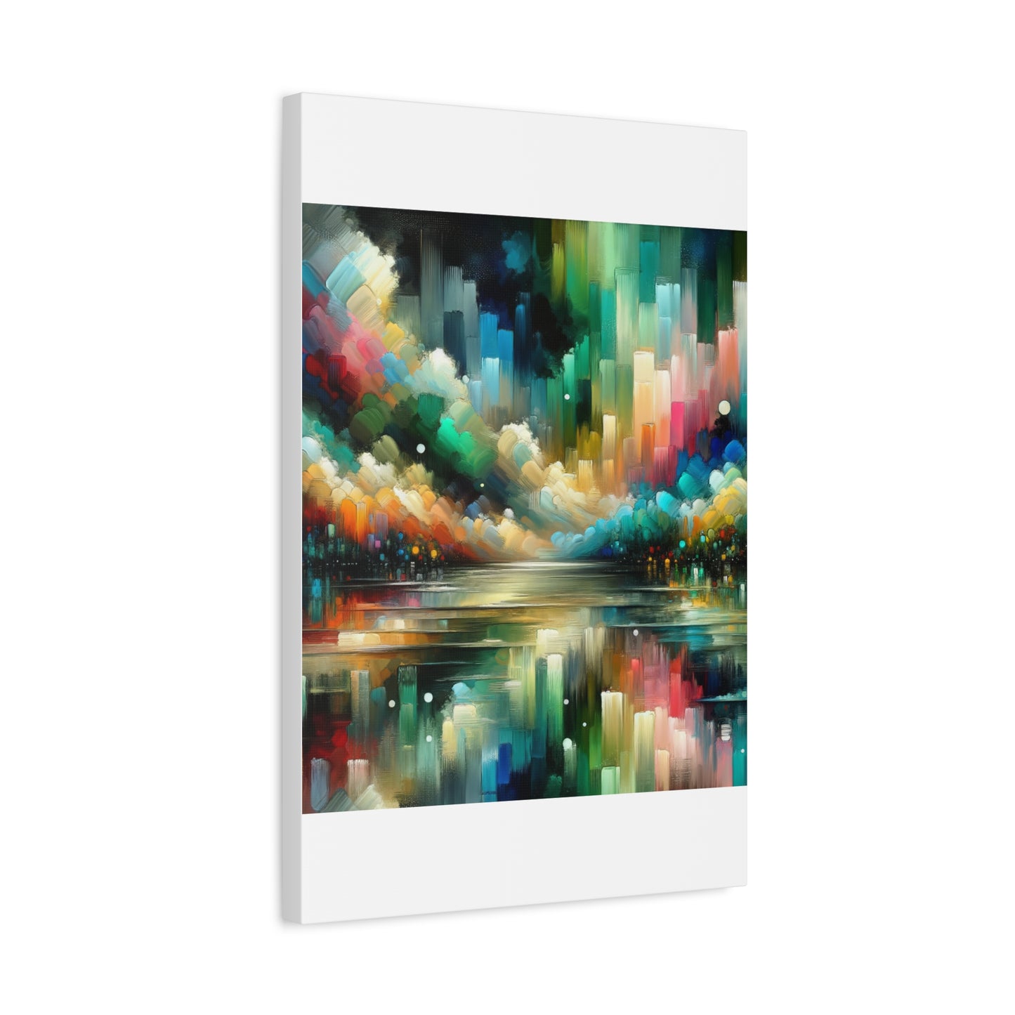 Colorful Abstract Skyline - Matte Canvas, Stretched, 1.25"