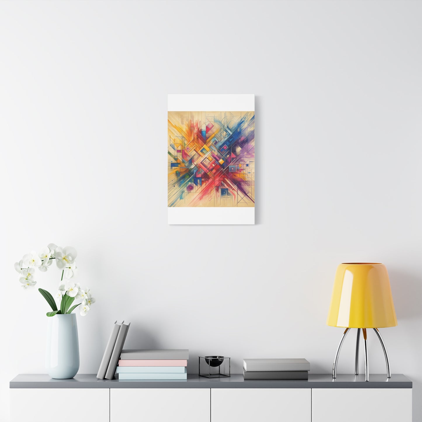 Abstract Geometric Fusion - Matte Canvas, Stretched, 1.25"