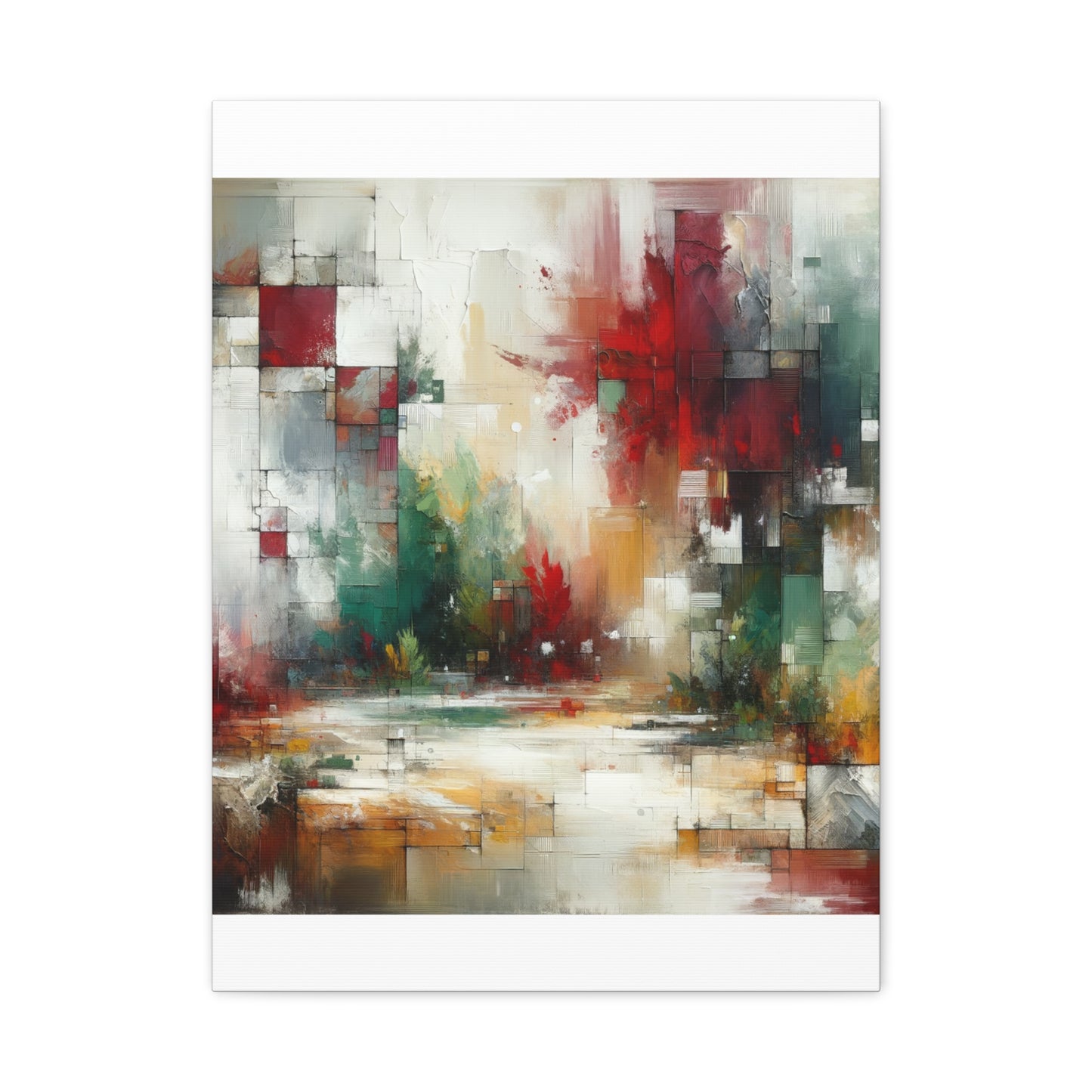 Abstract Geometric Landscape - Matte Canvas, Stretched, 1.25"