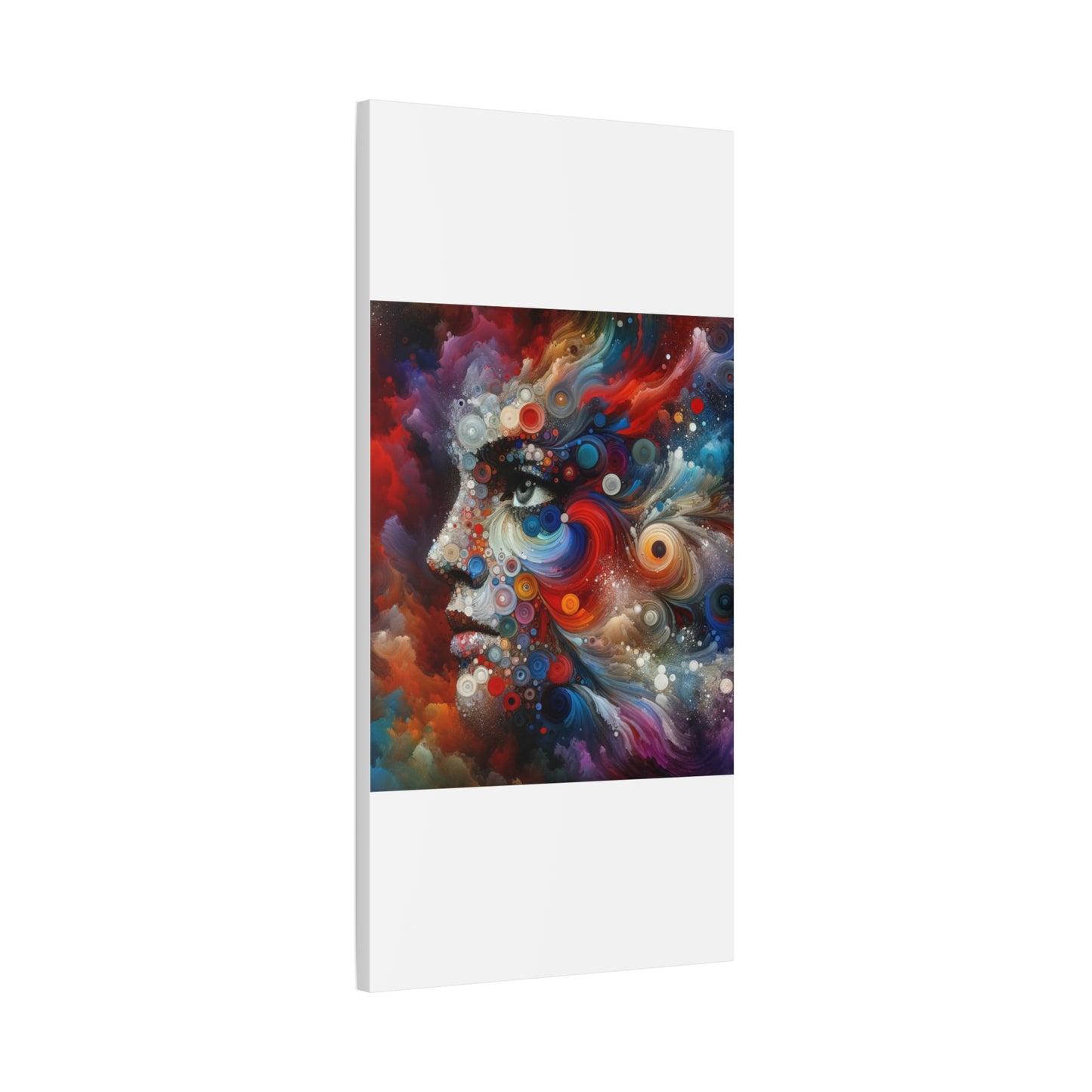 Matte Canvas, Stretched, 1.25" - Vivid Swirl Portrait