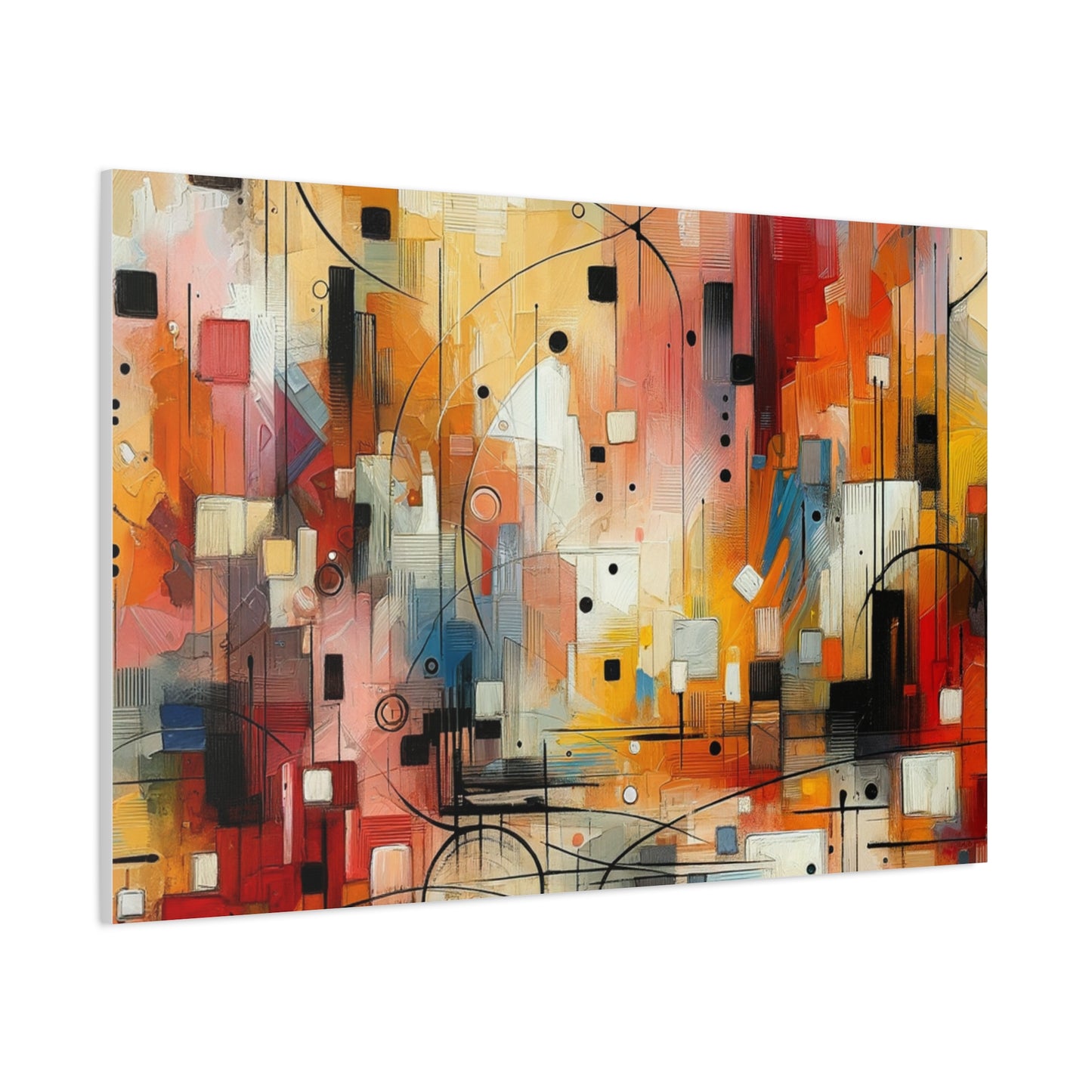 Abstract Geo Art - Matte Canvas, Stretched, 1.25"