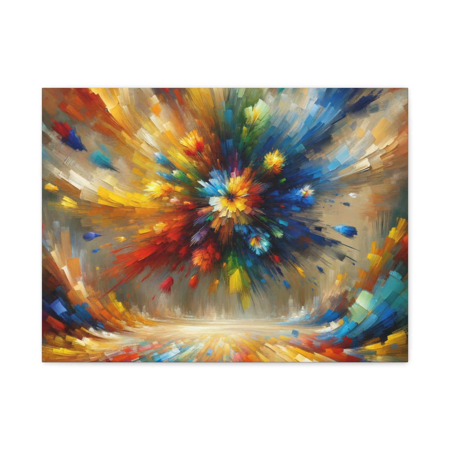 Abstract Burst of Colors - Matte Canvas, Stretched, 1.25"