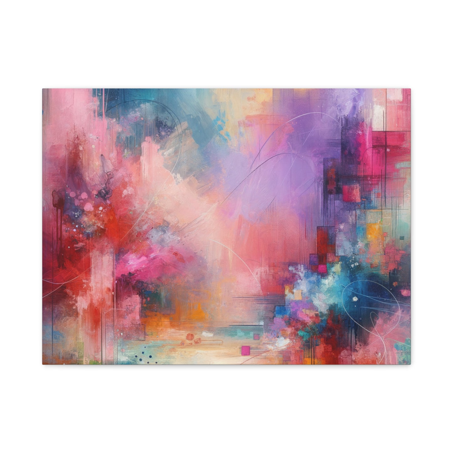 Abstract Color Symphony - Matte Canvas, Stretched, 1.25"