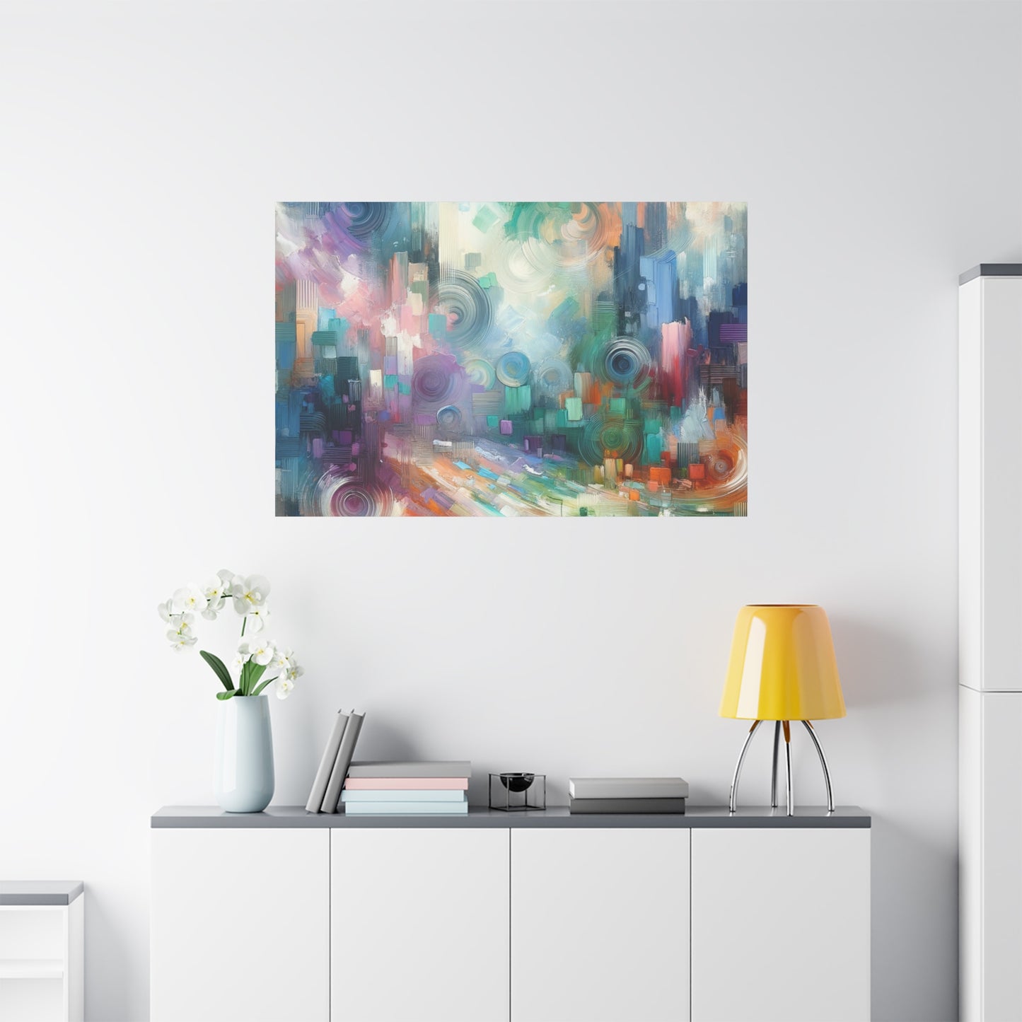 Abstract Color Symphony - Matte Canvas, Stretched, 1.25"