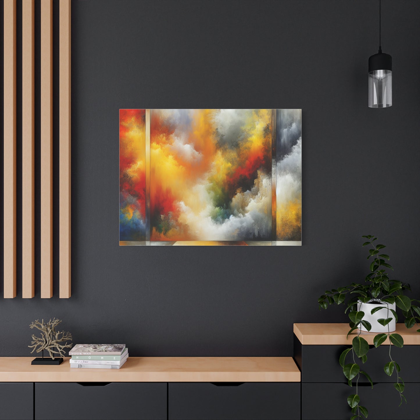 Abstract Colorful Clouds - Matte Canvas, Stretched, 1.25"