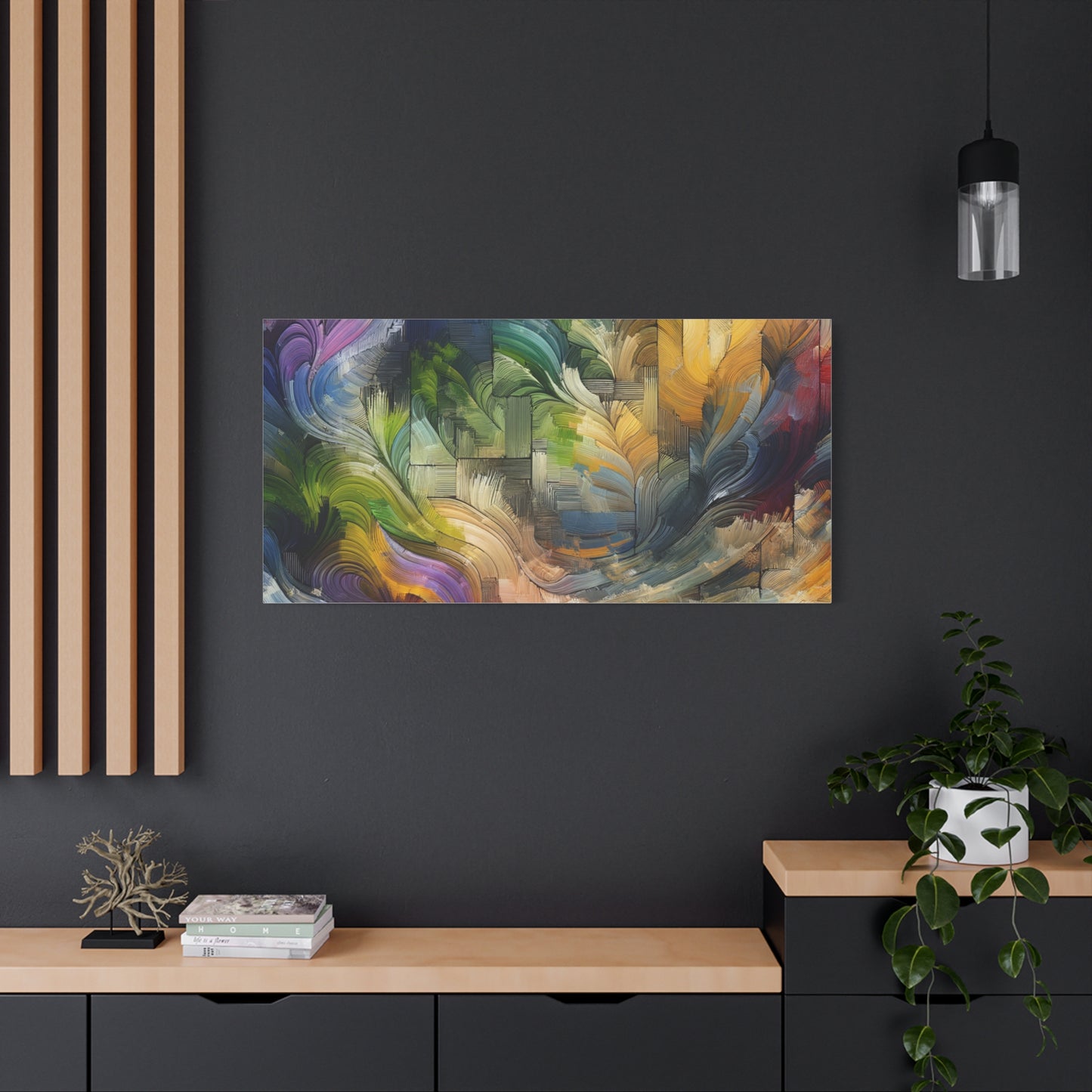 Colorful Abstract Swirls - Matte Canvas, Stretched, 1.25"