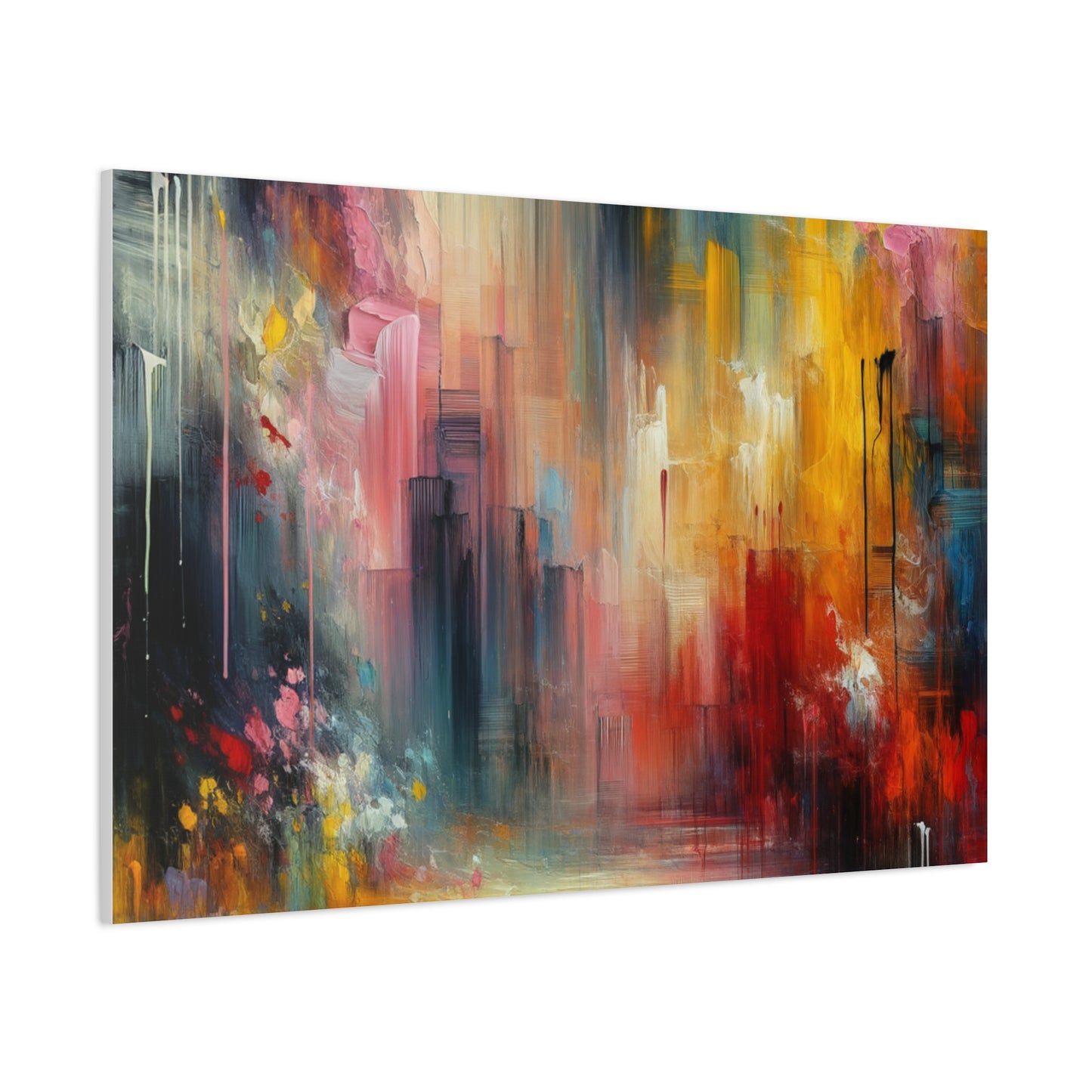 Abstract Brushstrokes - Matte Canvas, Stretched, 1.25"