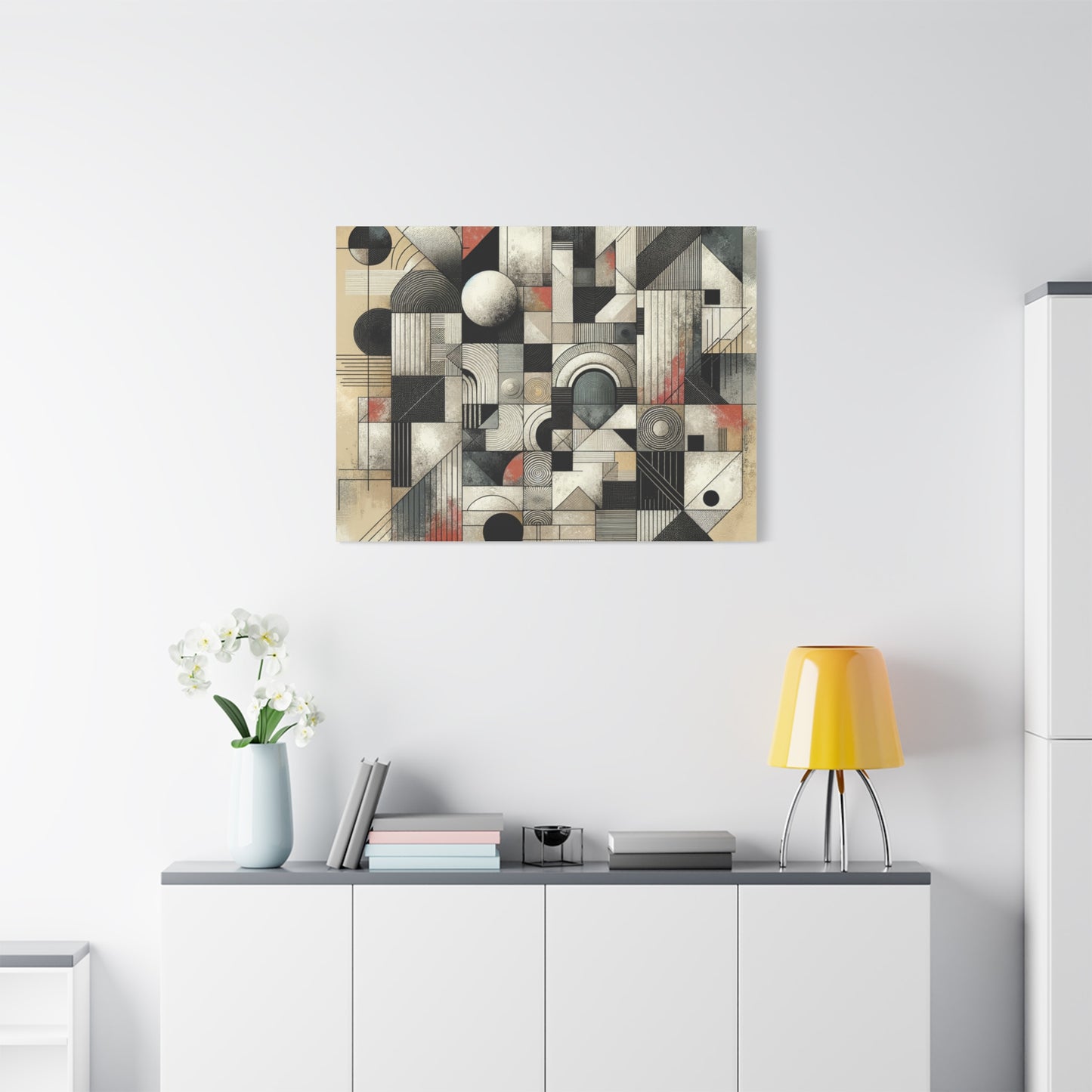 Abstract Geometry Matte Canvas, Stretched, 1.25"