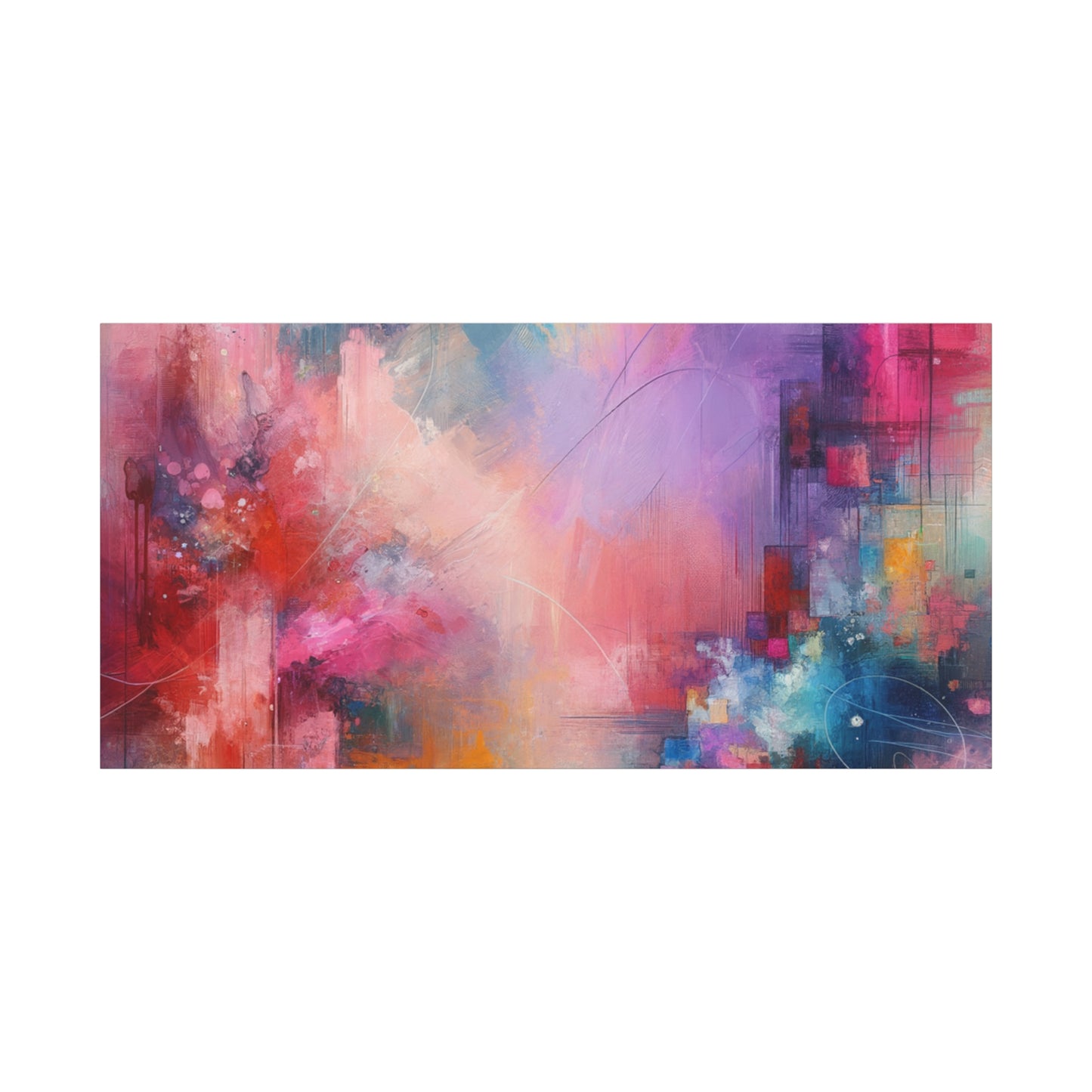 Abstract Color Symphony - Matte Canvas, Stretched, 1.25"