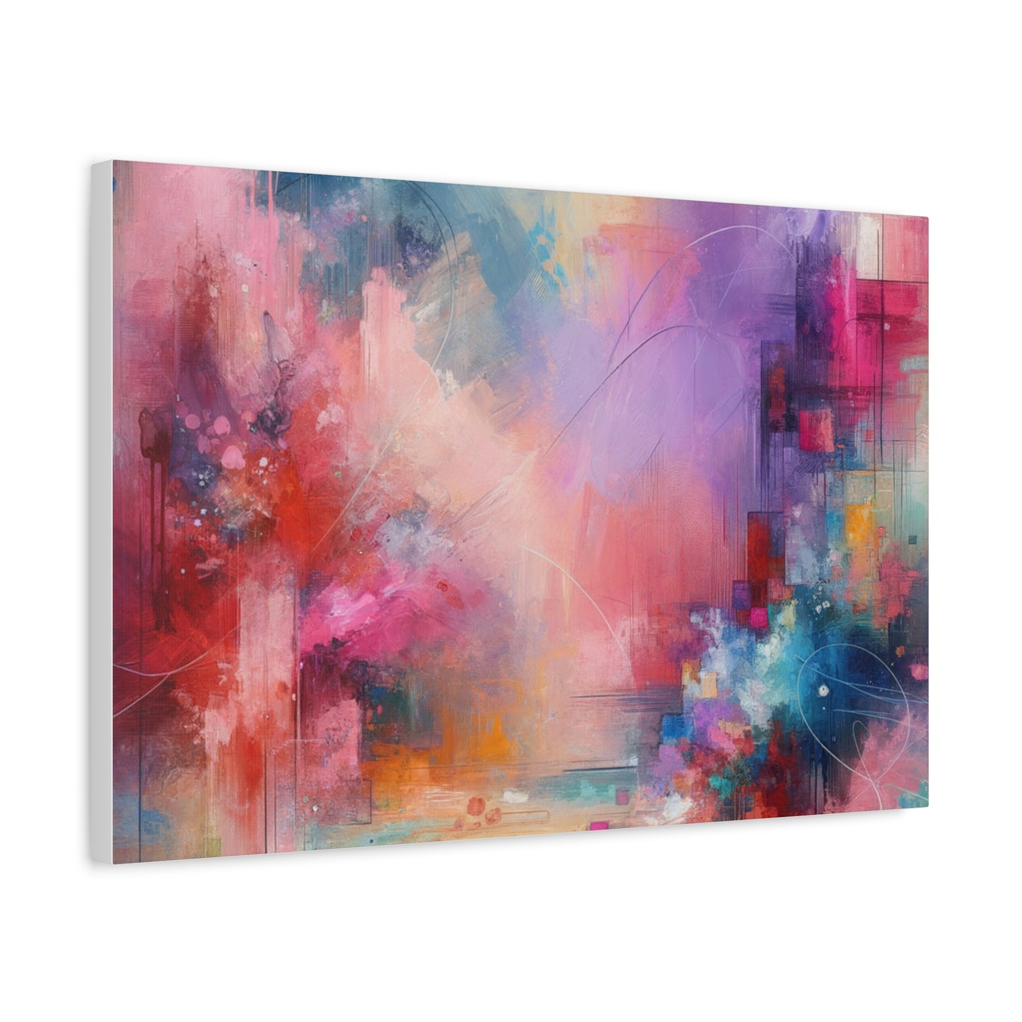 Abstract Color Symphony - Matte Canvas, Stretched, 1.25"