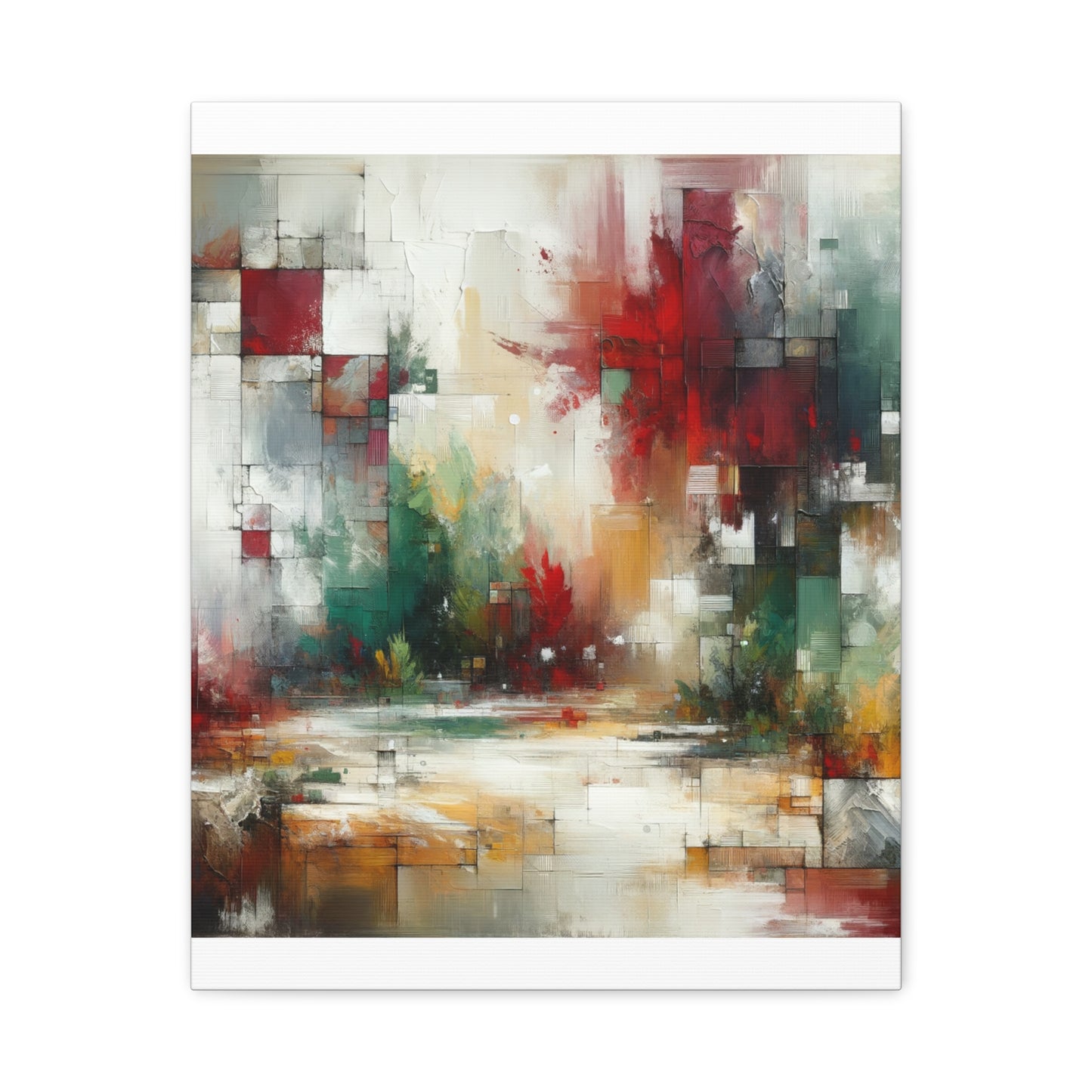 Abstract Geometric Landscape - Matte Canvas, Stretched, 1.25"