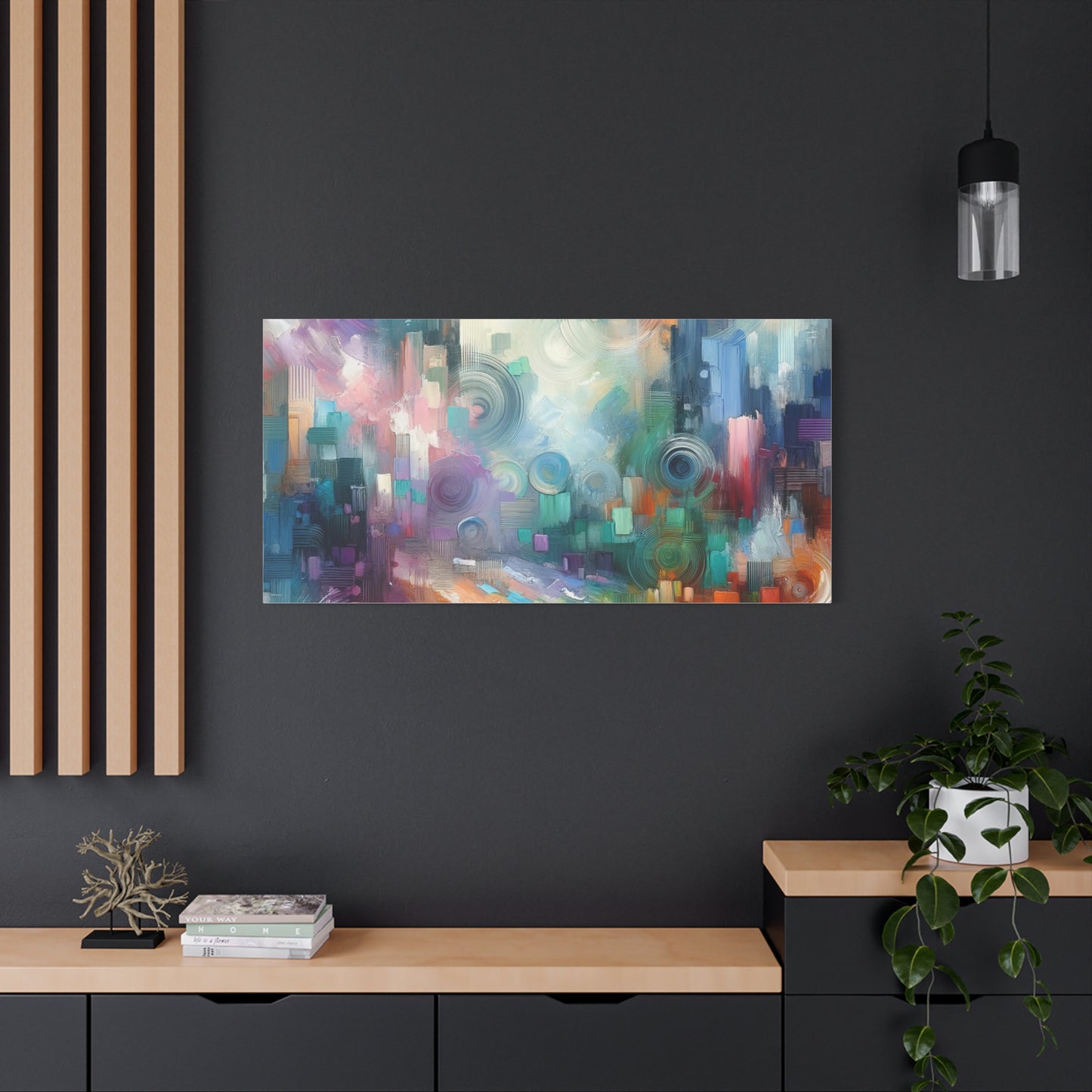 Abstract Color Symphony - Matte Canvas, Stretched, 1.25"