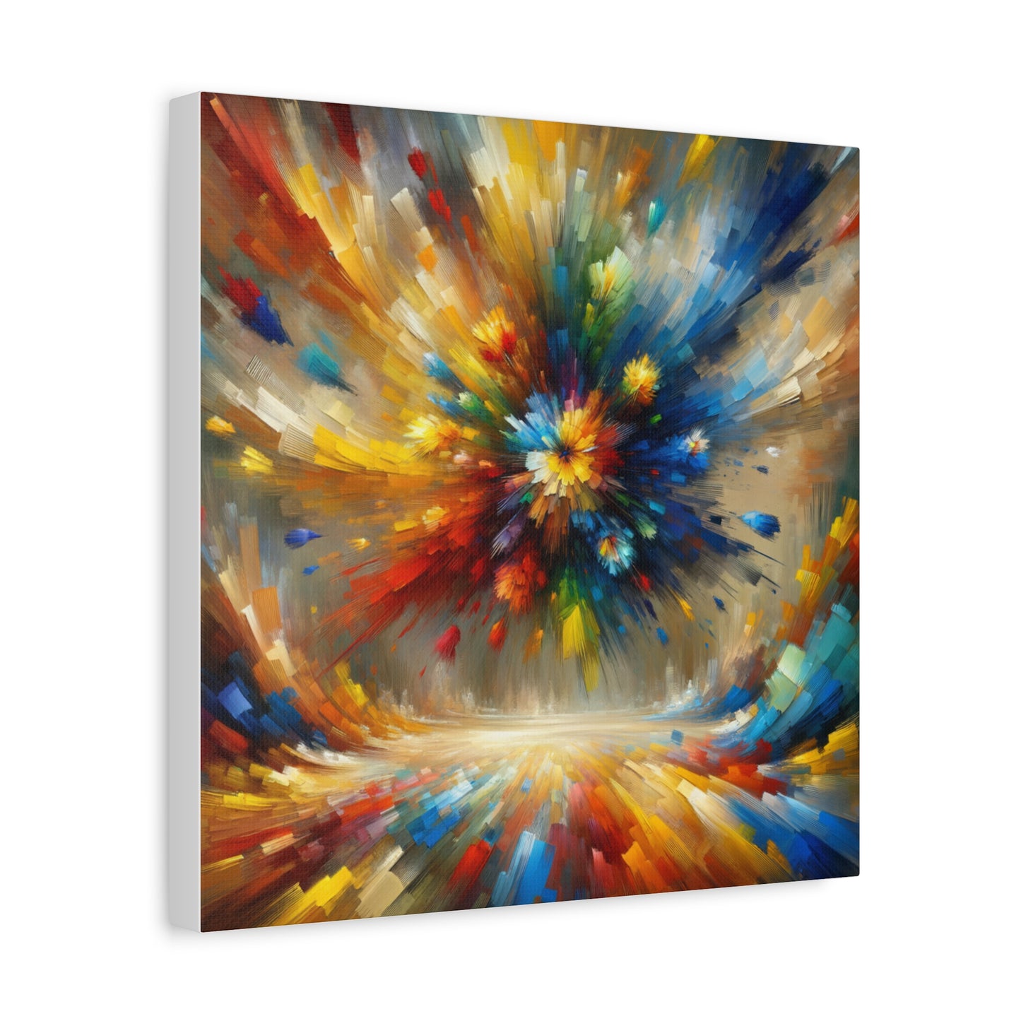 Abstract Burst of Colors - Matte Canvas, Stretched, 1.25"