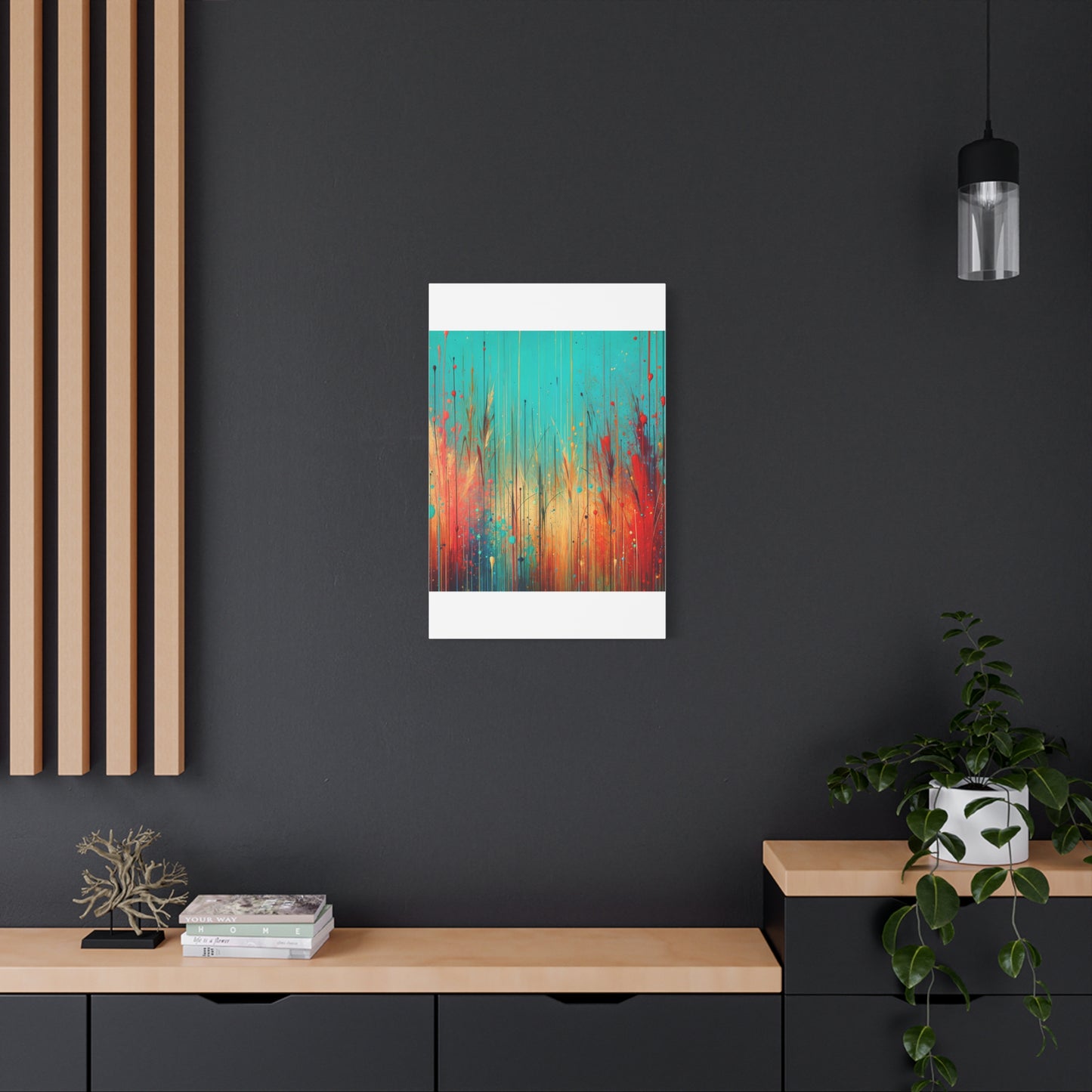 Vibrant Abstract Landscape - Matte Canvas, Stretched, 1.25"