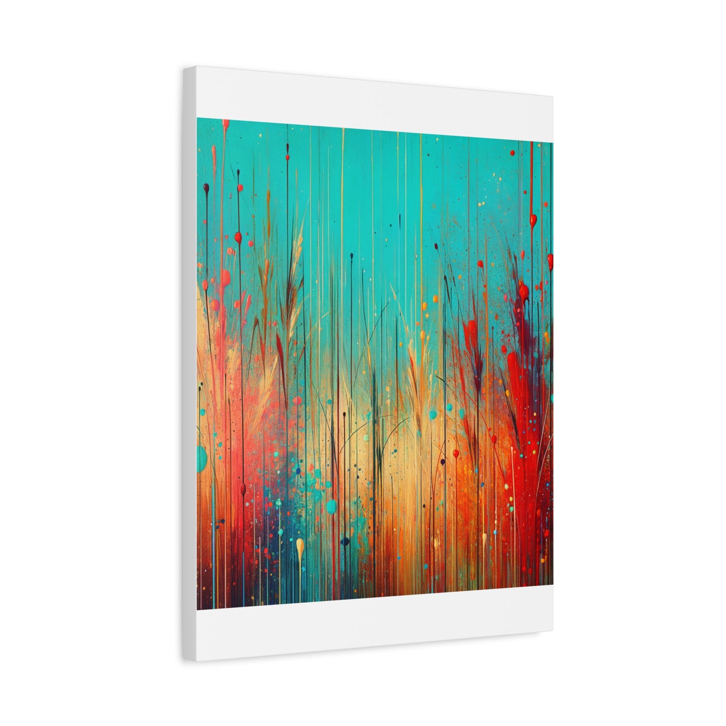 Vibrant Abstract Landscape - Matte Canvas, Stretched, 1.25"