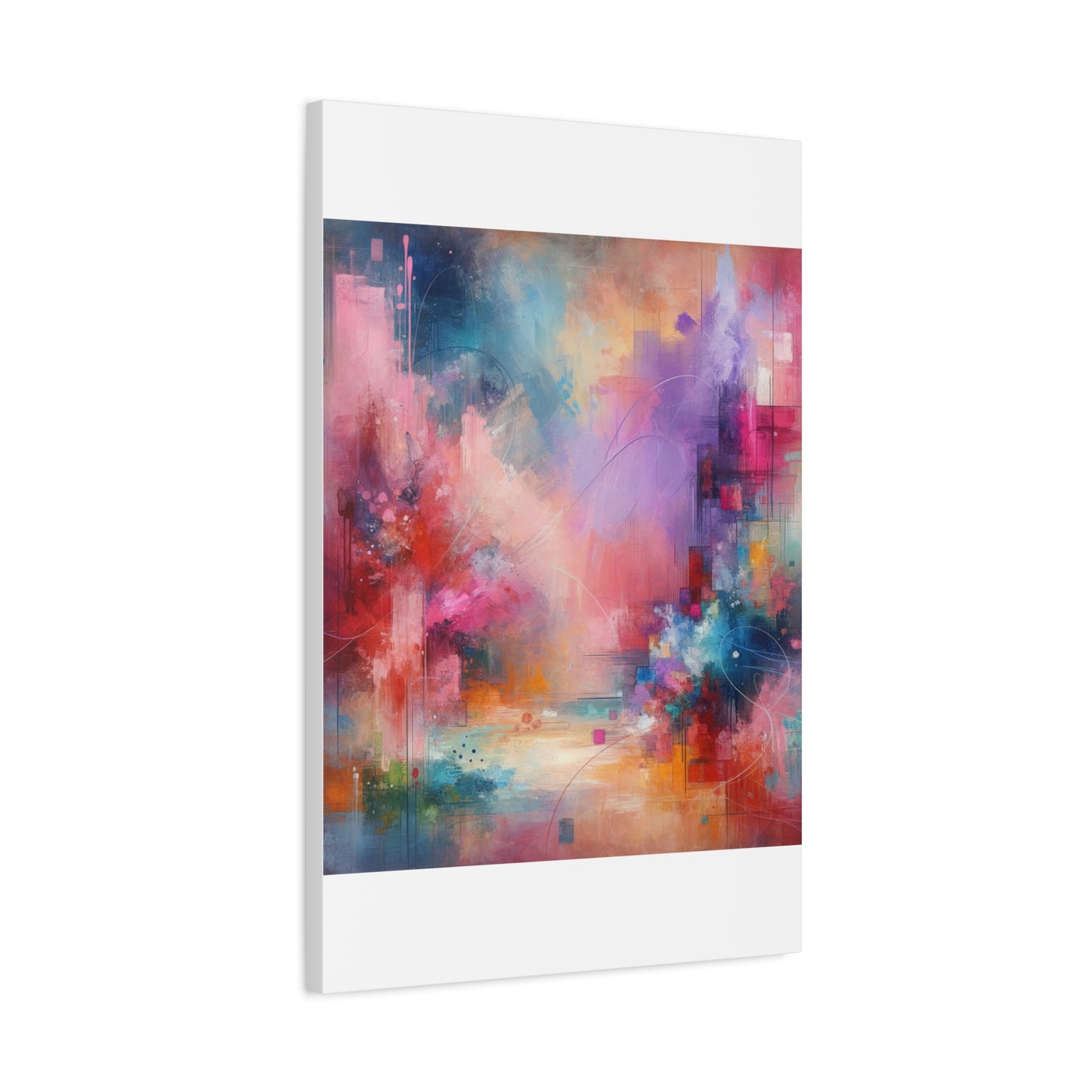 Abstract Color Symphony - Matte Canvas, Stretched, 1.25"