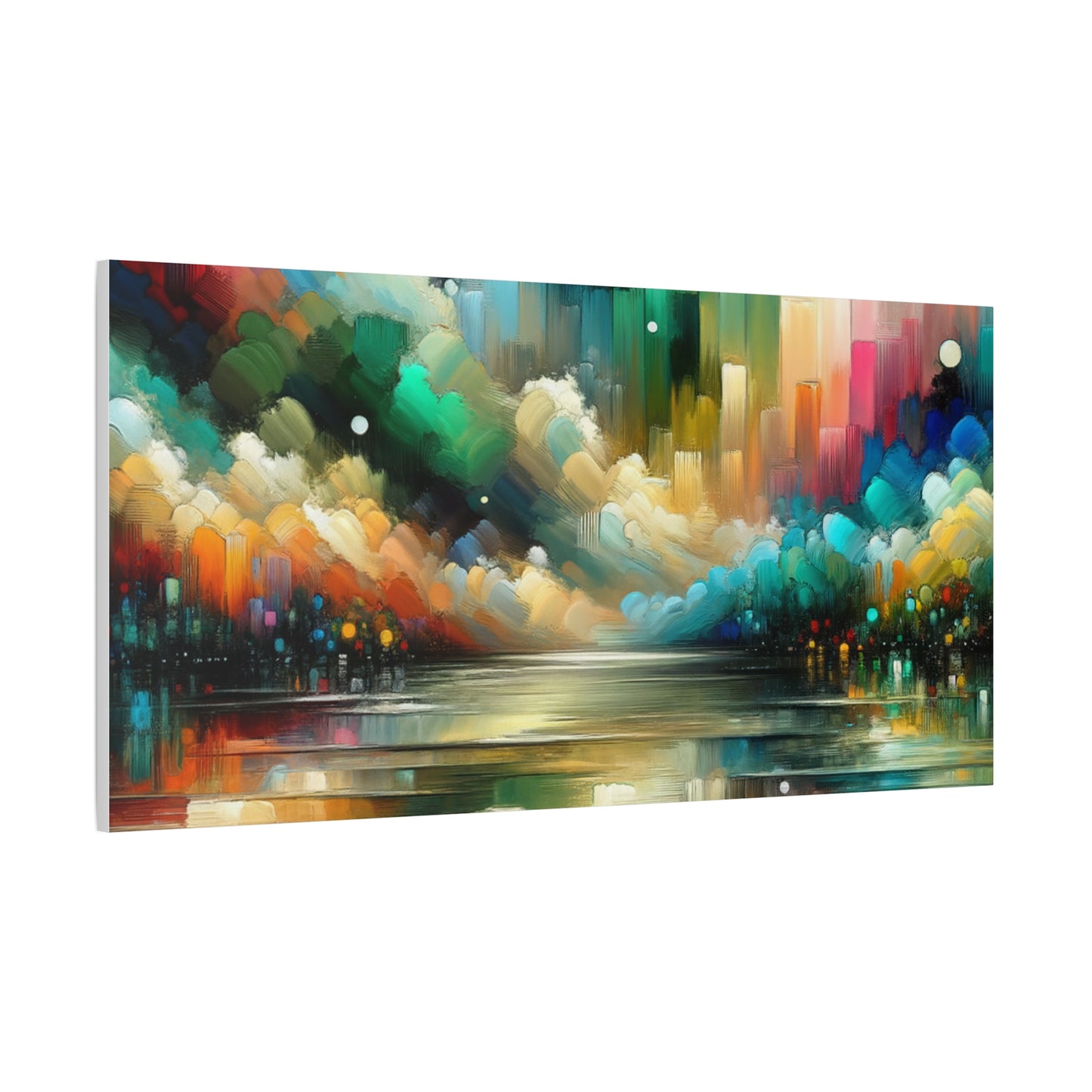 Colorful Abstract Skyline - Matte Canvas, Stretched, 1.25"