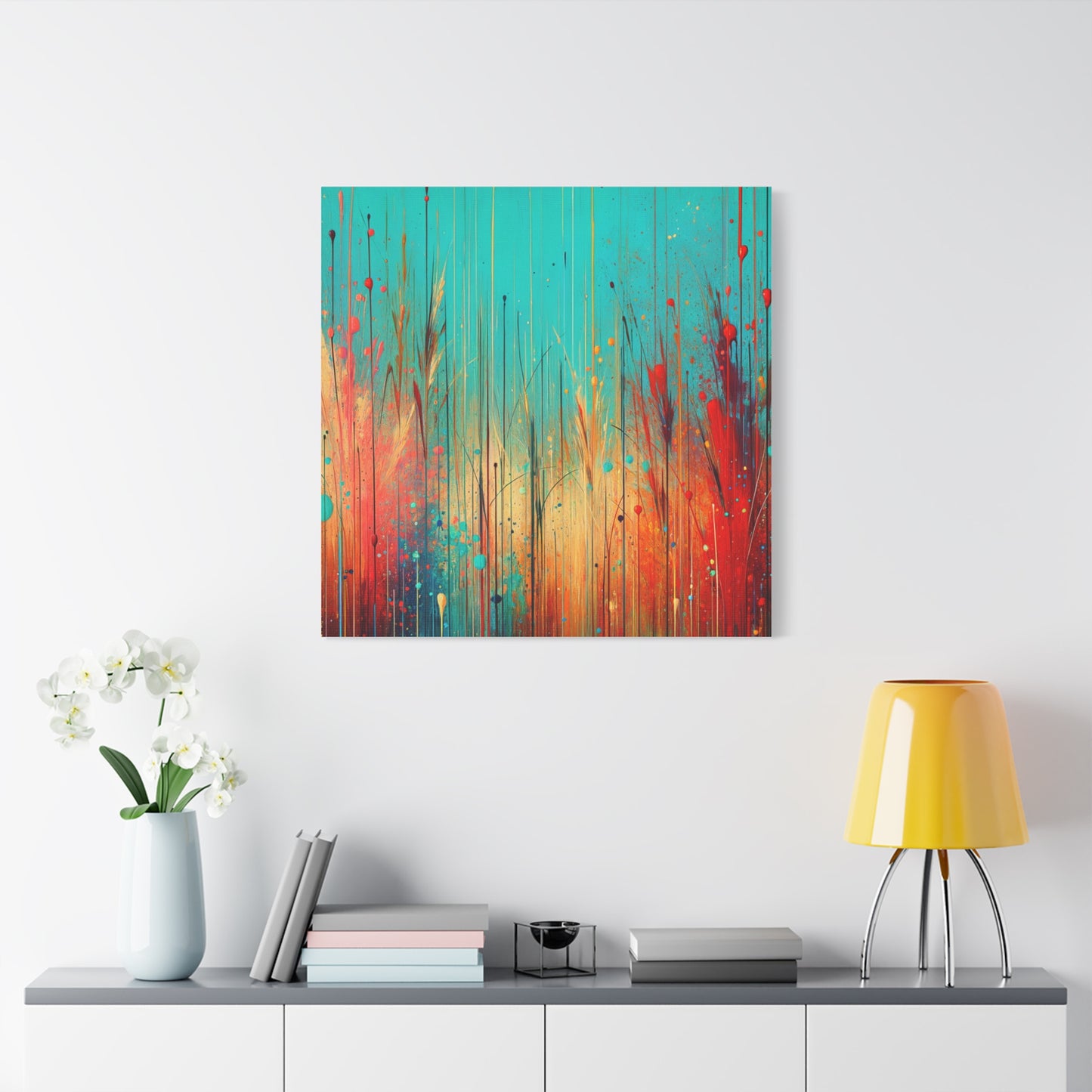 Vibrant Abstract Landscape - Matte Canvas, Stretched, 1.25"