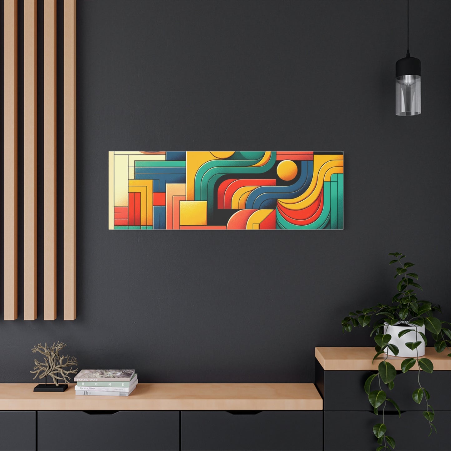 Abstract Geometric Design - Matte Canvas, Stretched, 1.25"