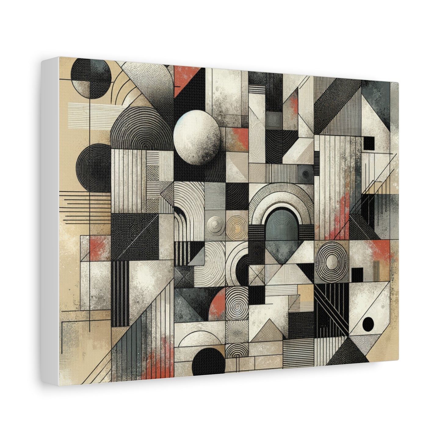 Abstract Geometry Matte Canvas, Stretched, 1.25"