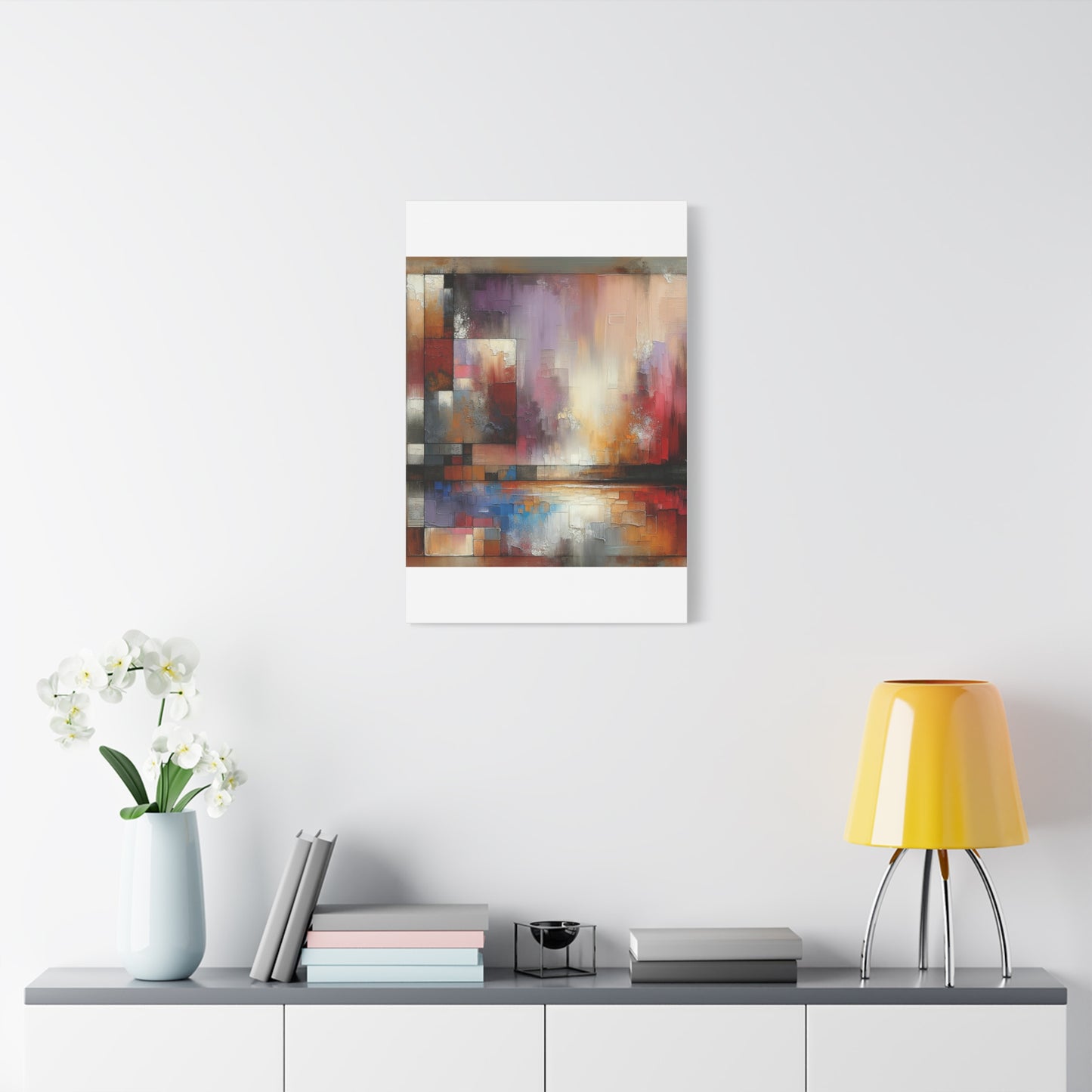 Abstract Colorful Geometric Matte Canvas, Stretched, 1.25"