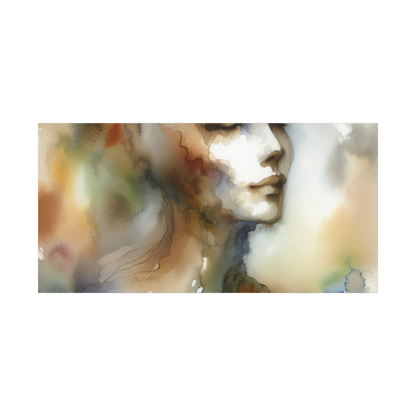 Dreamy Watercolor Portrait - Matte Canvas, Stretched, 1.25"