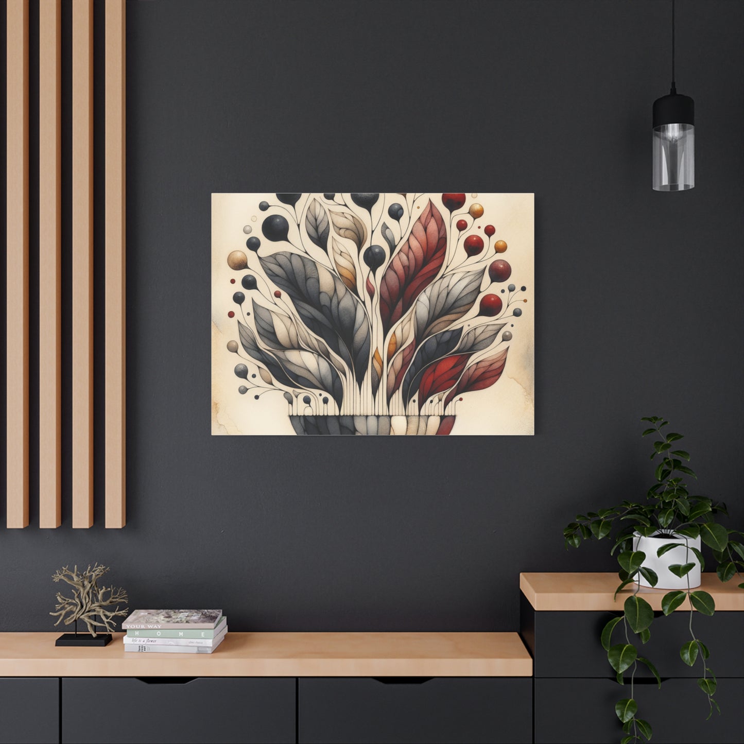 Abstract Floral Art - Matte Canvas, Stretched, 1.25"