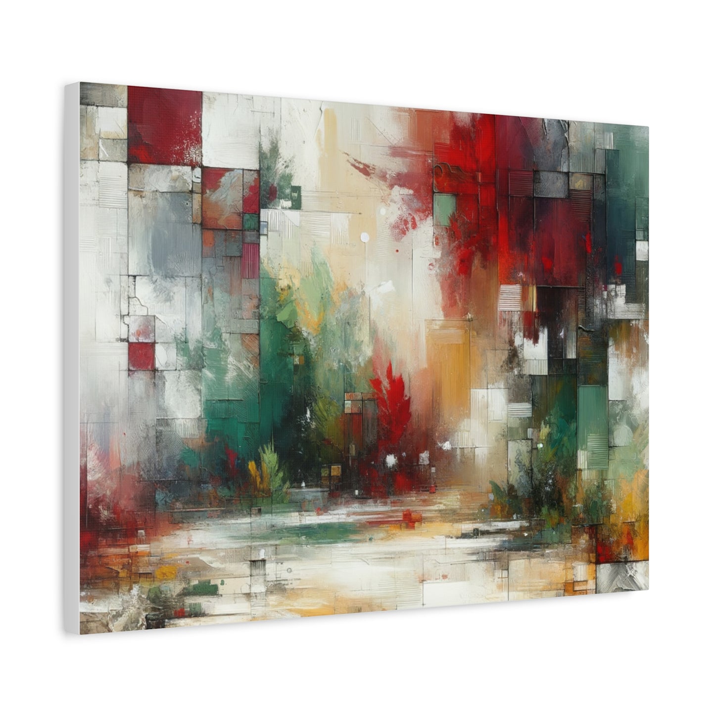 Abstract Geometric Landscape - Matte Canvas, Stretched, 1.25"