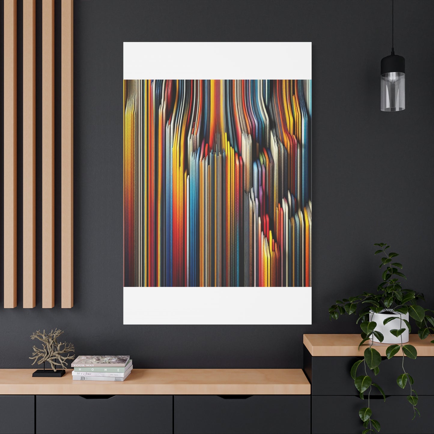 Vibrant Abstract Lines - Matte Canvas, Stretched, 1.25"