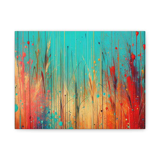 Vibrant Abstract Landscape - Matte Canvas, Stretched, 1.25"