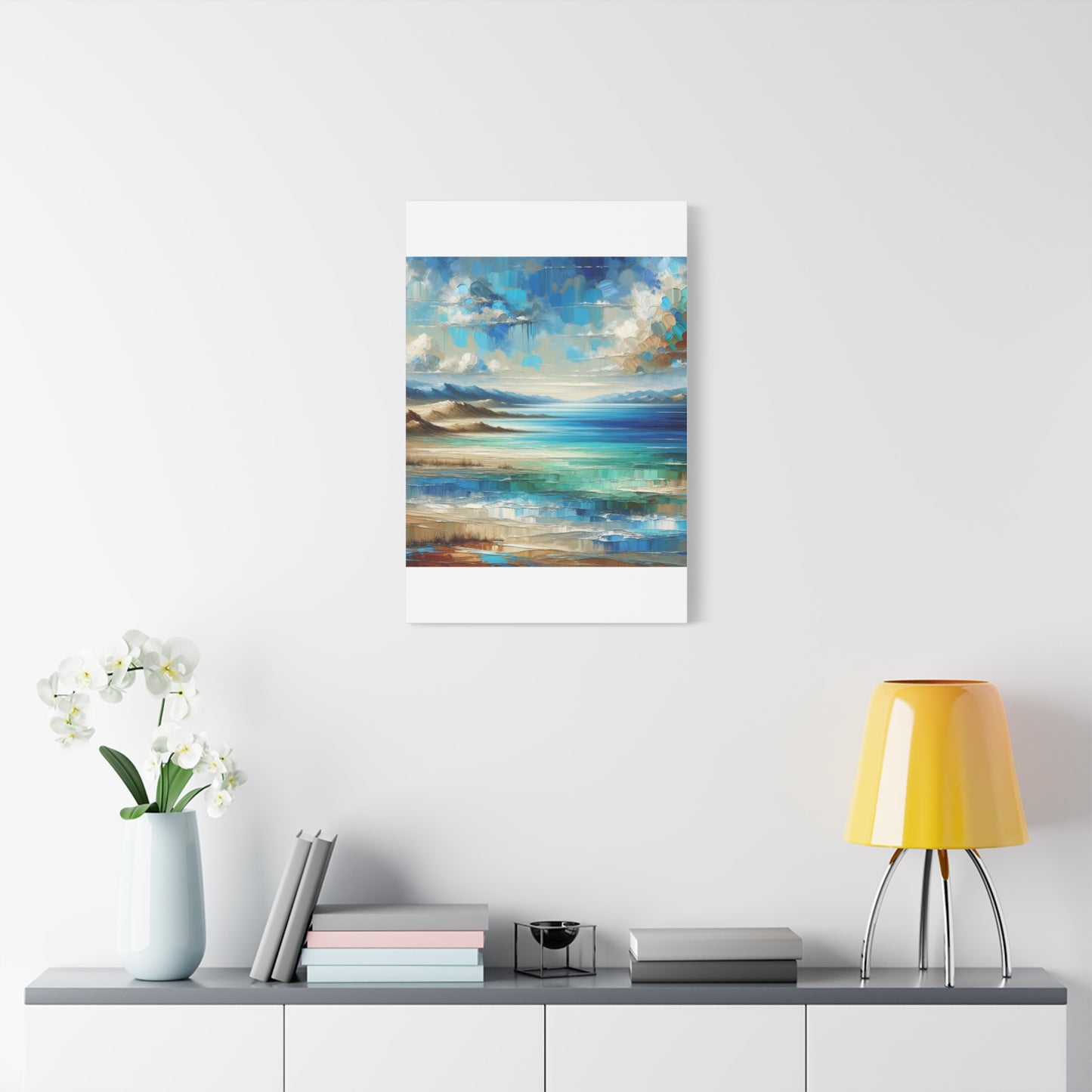 Matte Canvas, Stretched, 1.25" - Abstract Seaside Enchantment