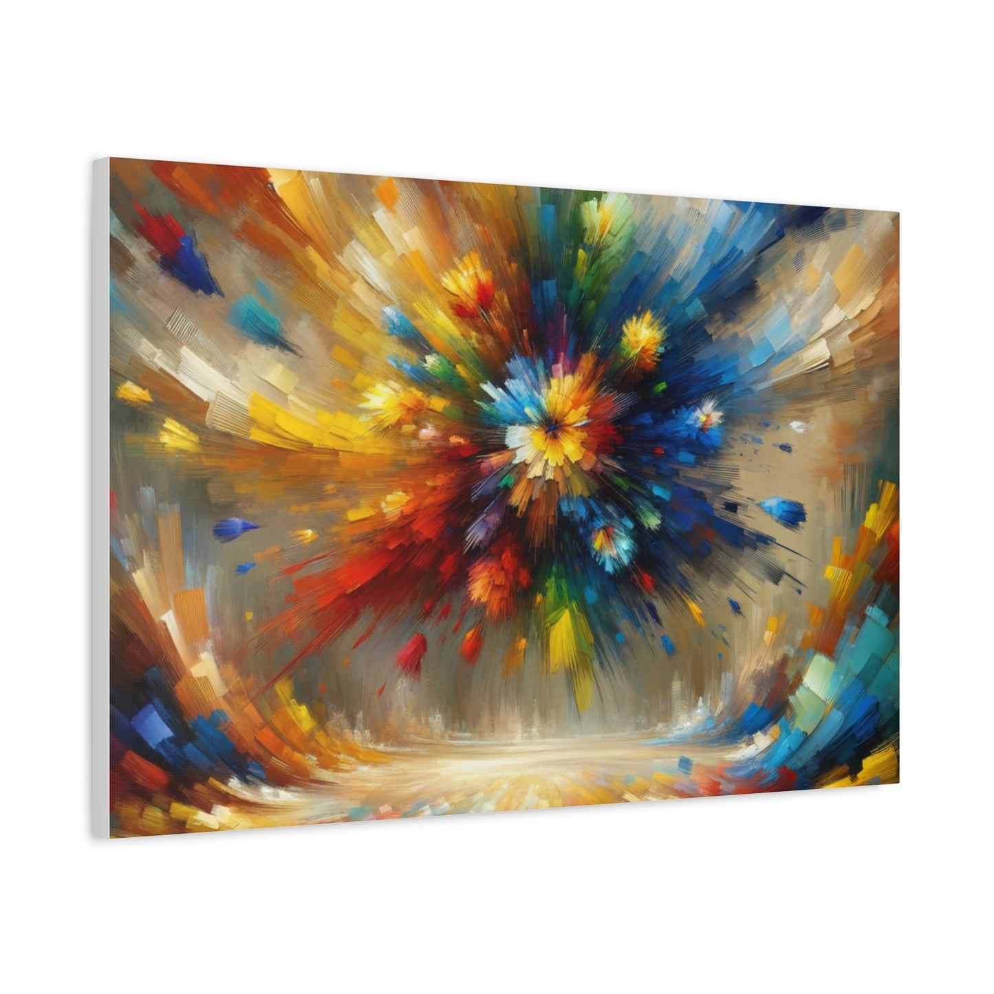 Abstract Burst of Colors - Matte Canvas, Stretched, 1.25"