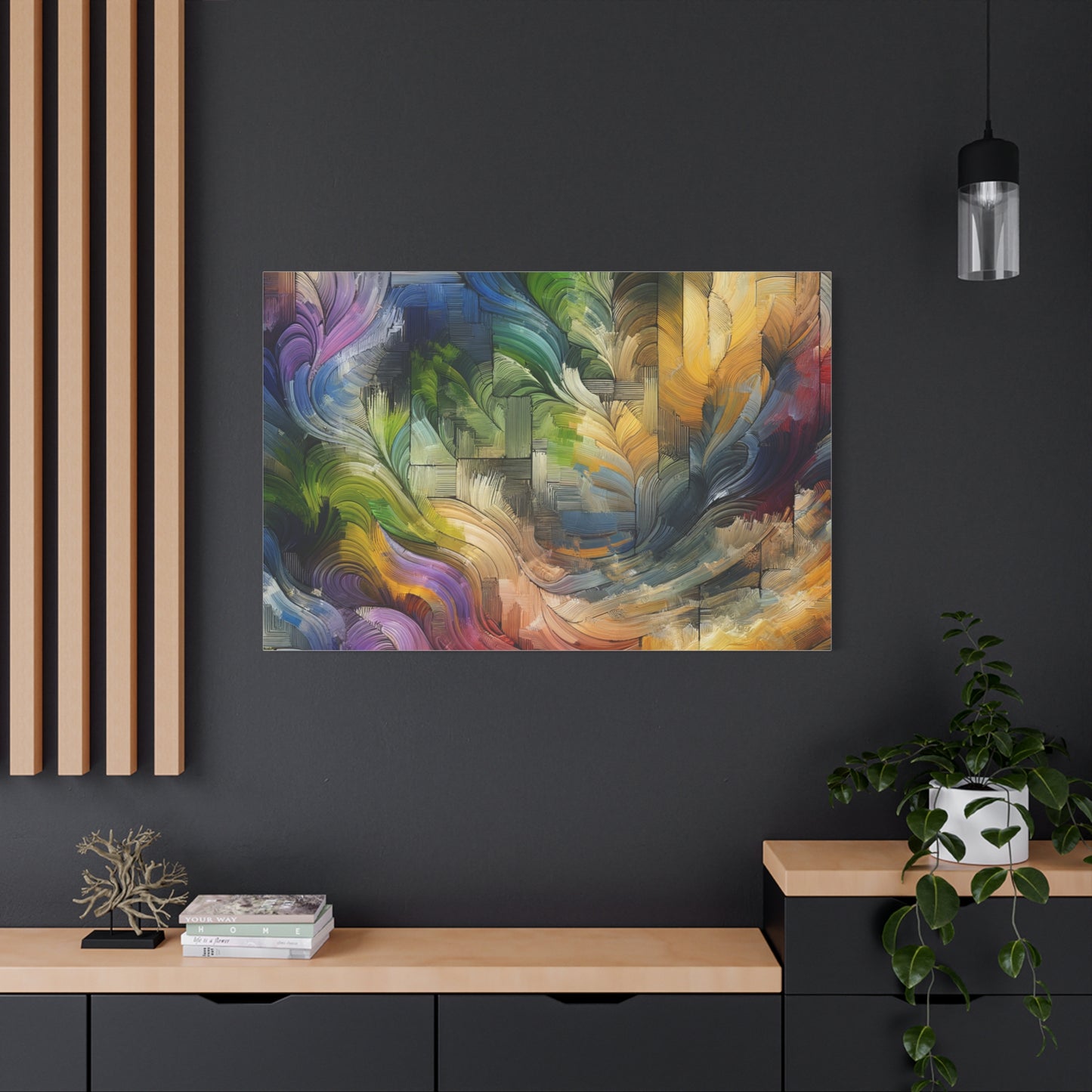 Colorful Abstract Swirls - Matte Canvas, Stretched, 1.25"