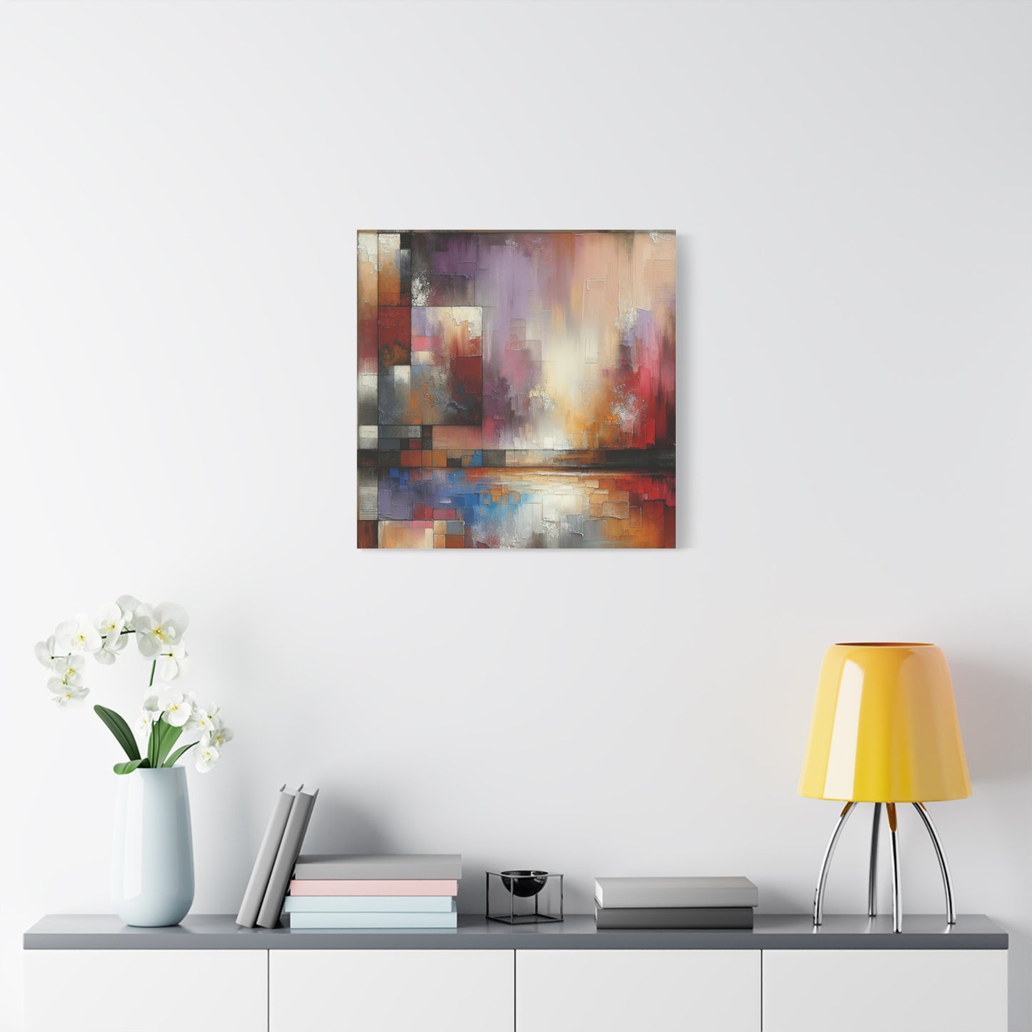 Abstract Colorful Geometric Matte Canvas, Stretched, 1.25"