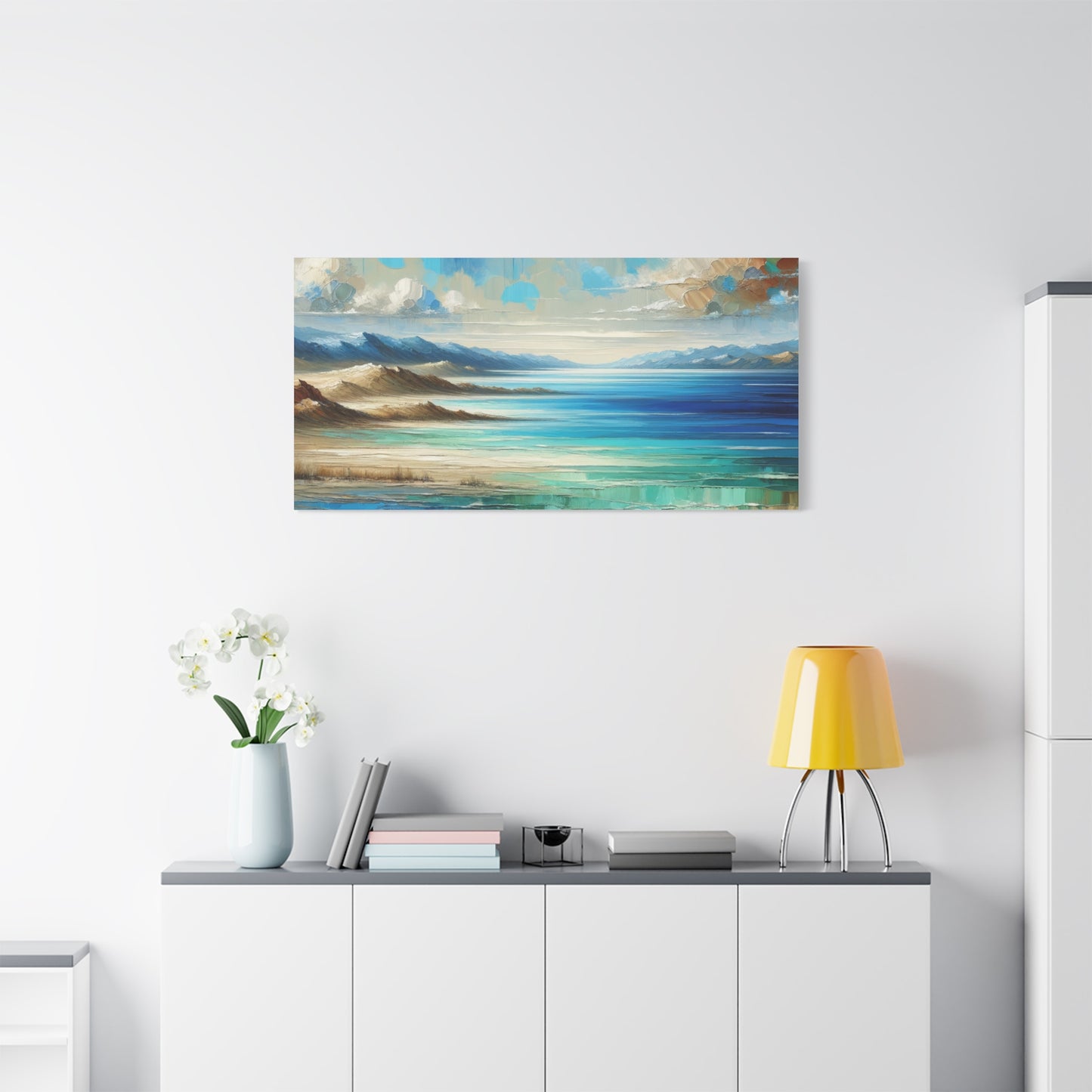 Matte Canvas, Stretched, 1.25" - Abstract Seaside Enchantment