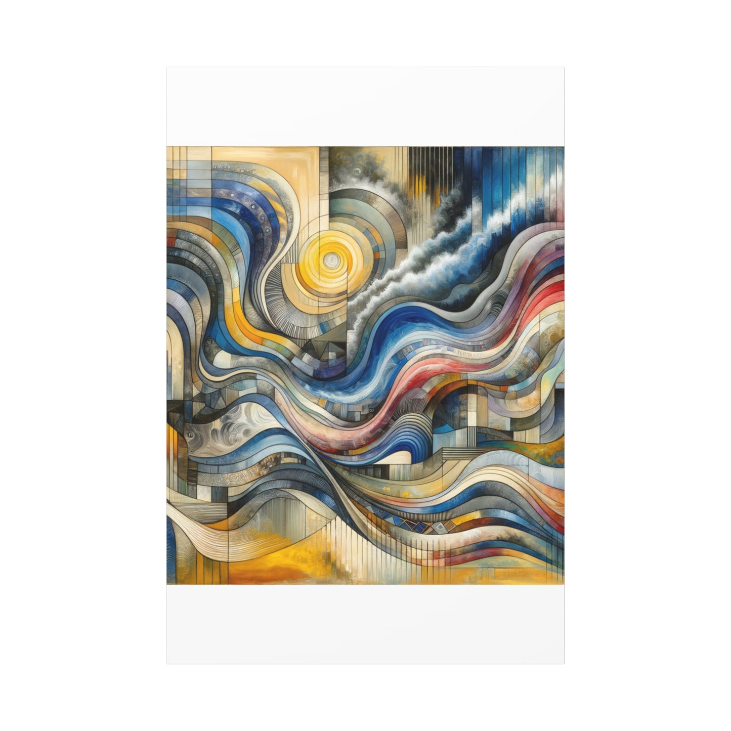 Abstract Waves - Matte Canvas, Stretched, 1.25"