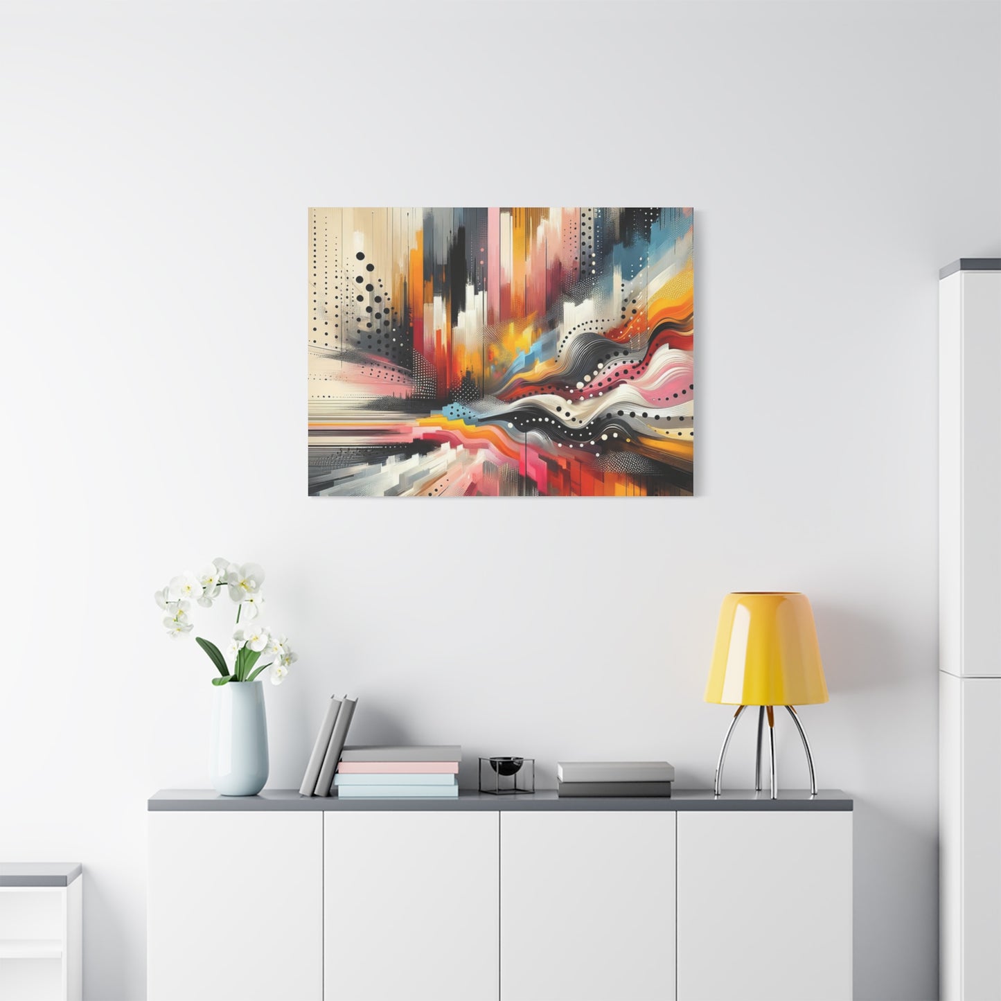 Abstract Color Symphony - Matte Canvas, Stretched, 1.25"