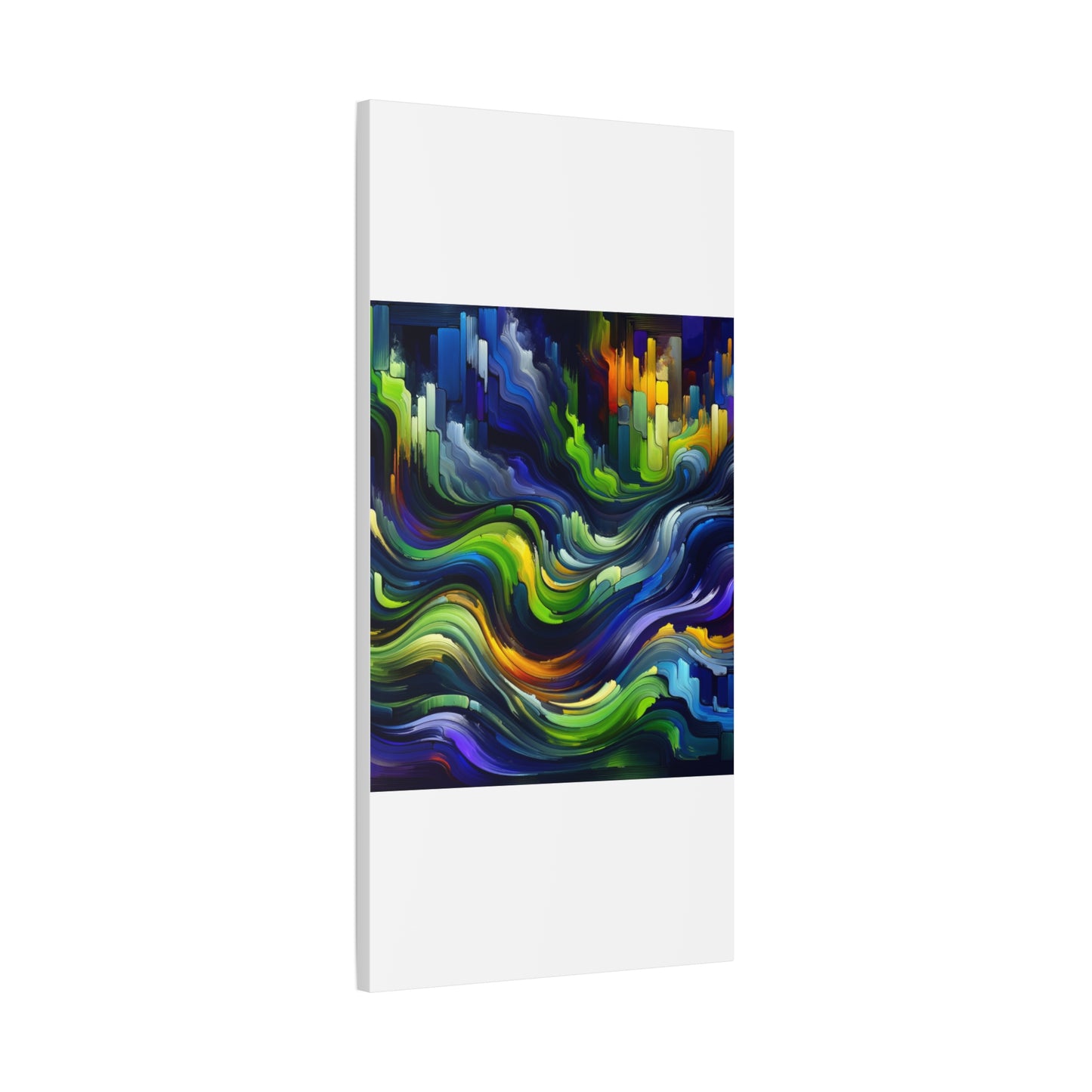 Vibrant Abstract Waves - Matte Canvas, Stretched, 1.25"