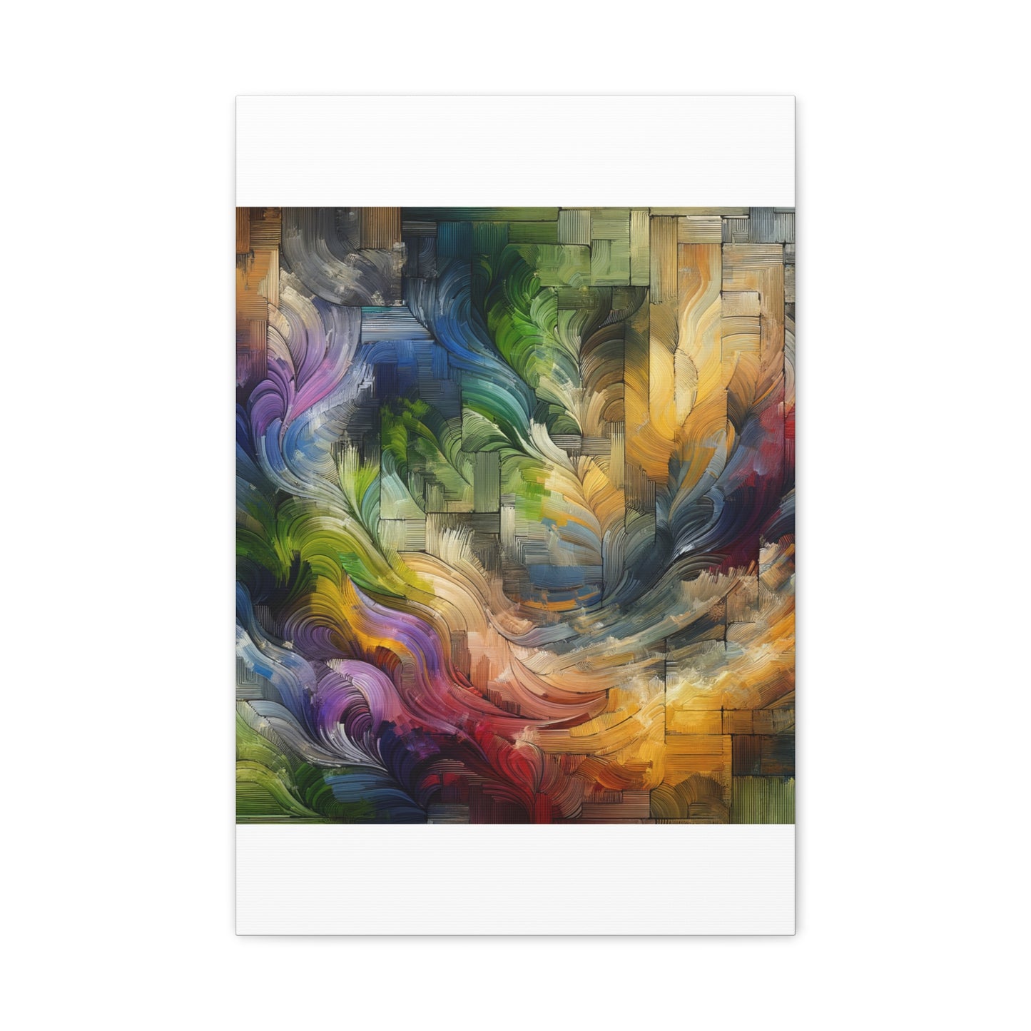 Colorful Abstract Swirls - Matte Canvas, Stretched, 1.25"