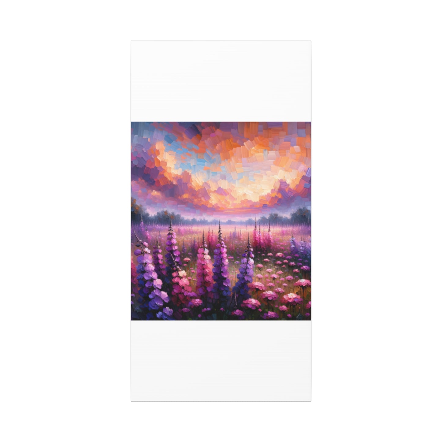 Floral Sunset Matte Canvas, Stretched, 1.25"