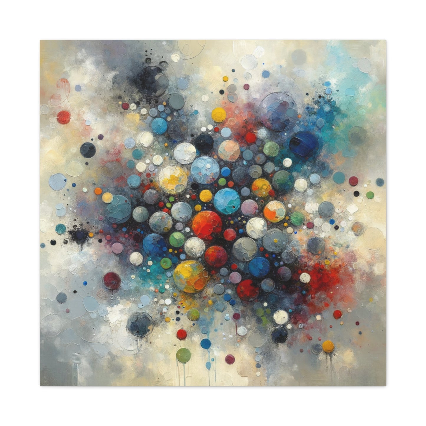 Vibrant Abstract Circles - Matte Canvas, Stretched, 1.25"