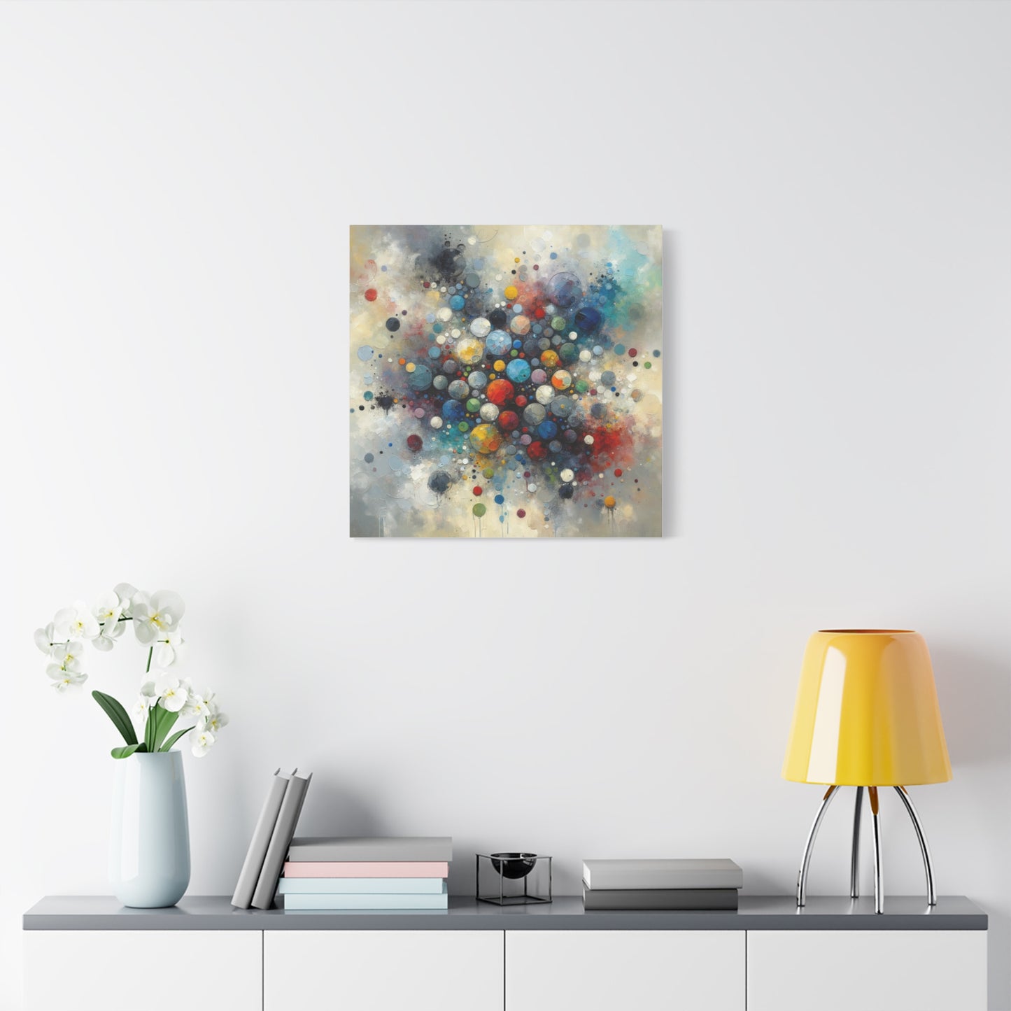 Vibrant Abstract Circles - Matte Canvas, Stretched, 1.25"