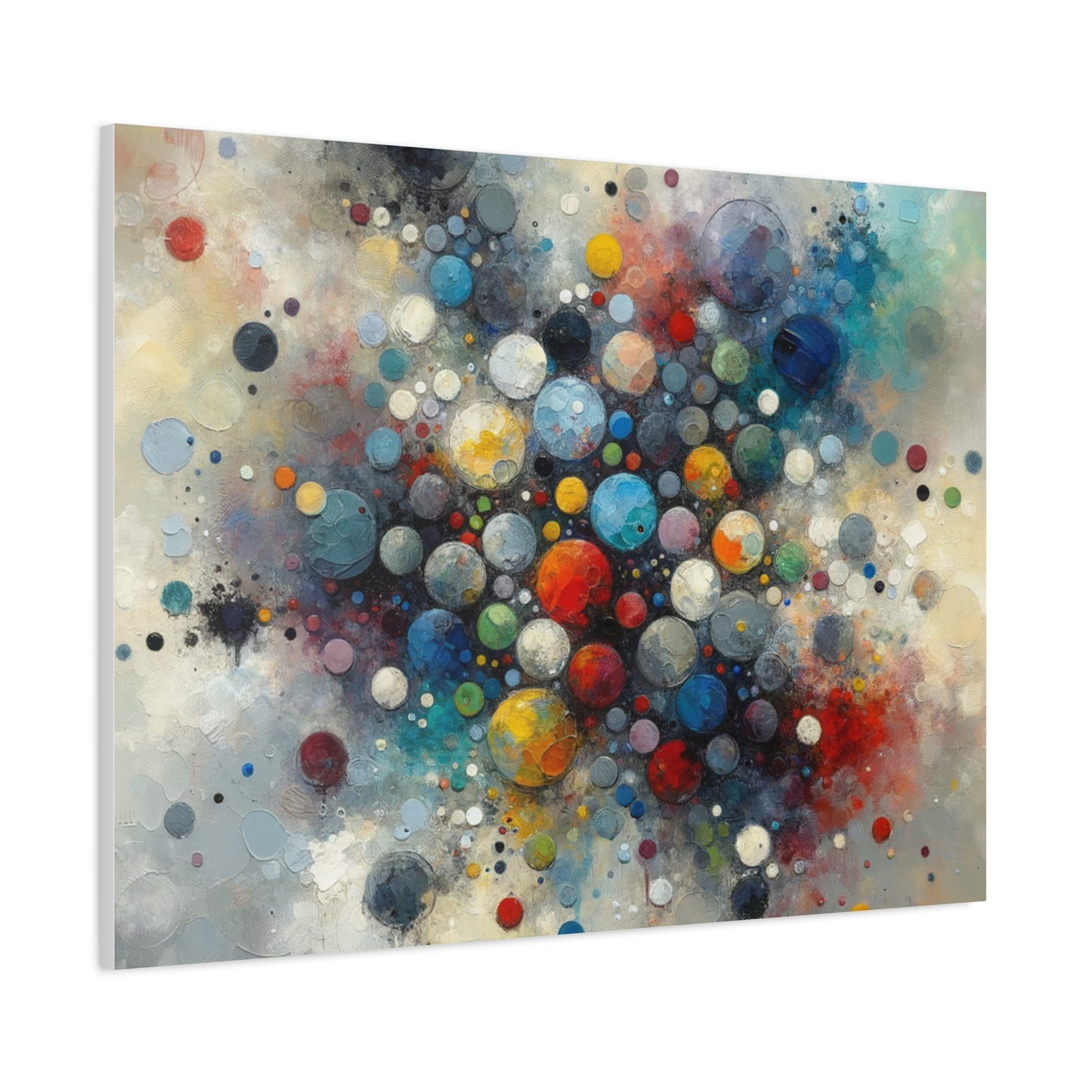 Vibrant Abstract Circles - Matte Canvas, Stretched, 1.25"