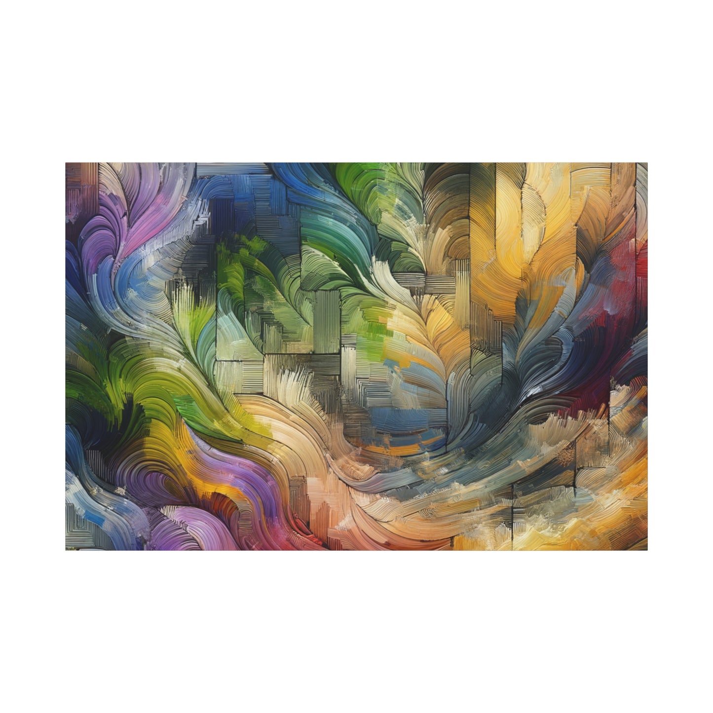 Colorful Abstract Swirls - Matte Canvas, Stretched, 1.25"