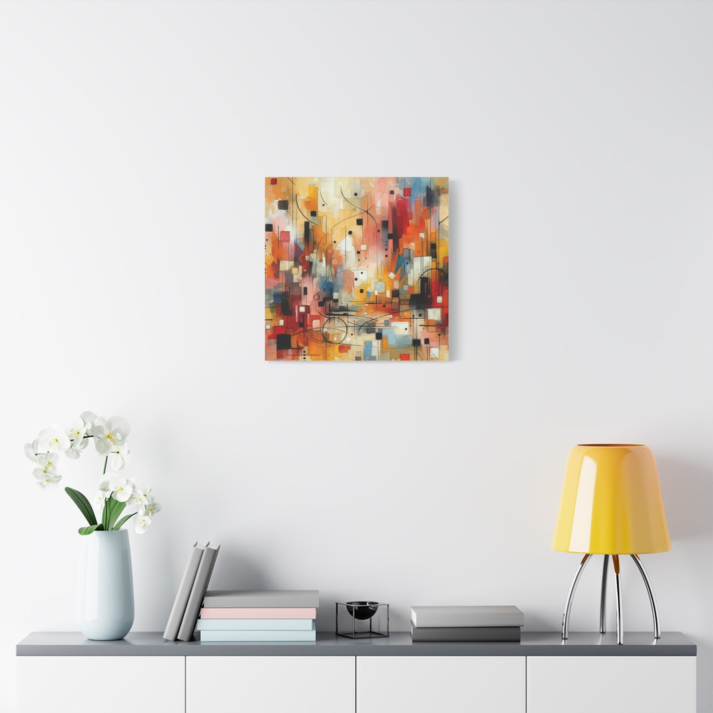 Abstract Geo Art - Matte Canvas, Stretched, 1.25"