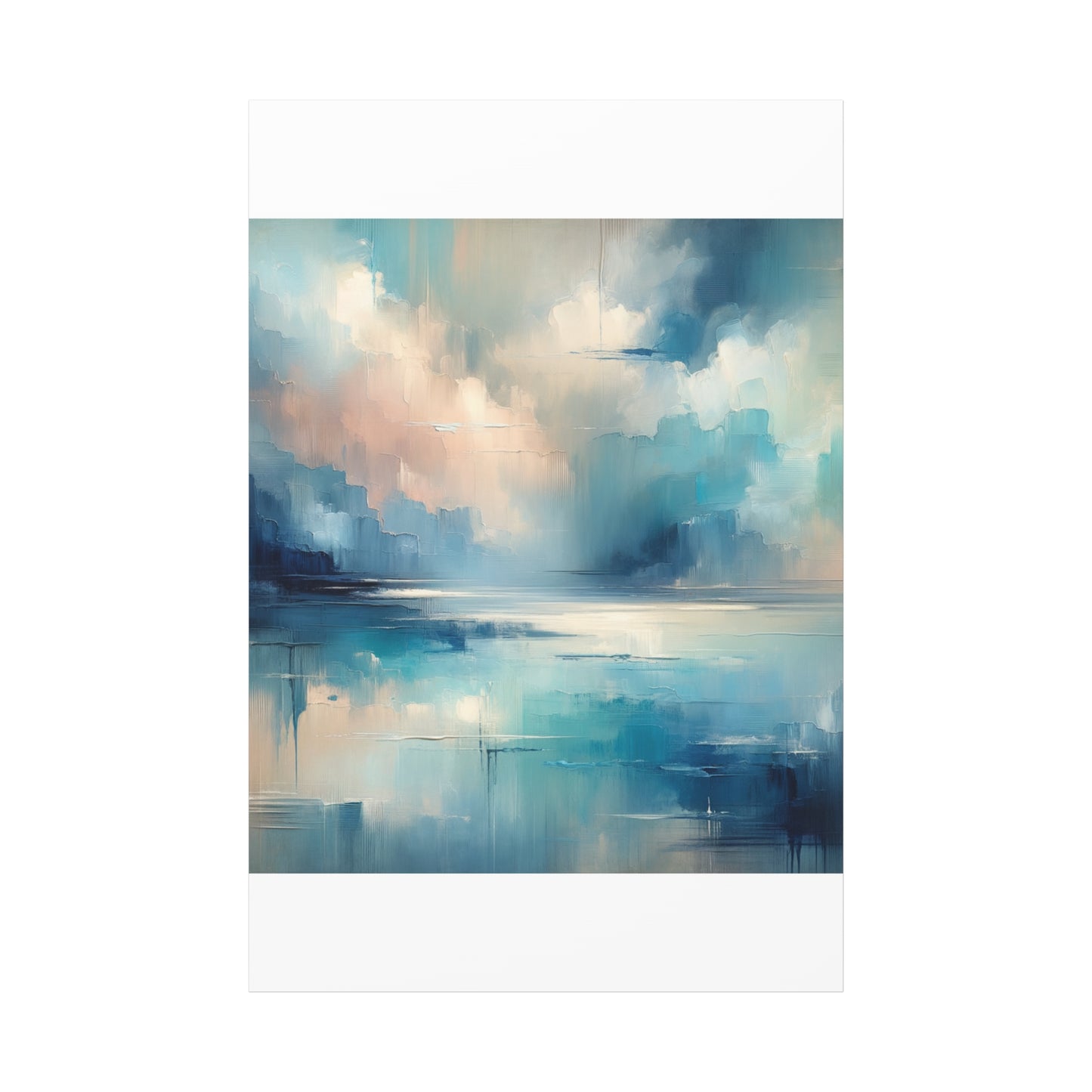 Abstract Sky Reflection - Matte Canvas, Stretched, 1.25"